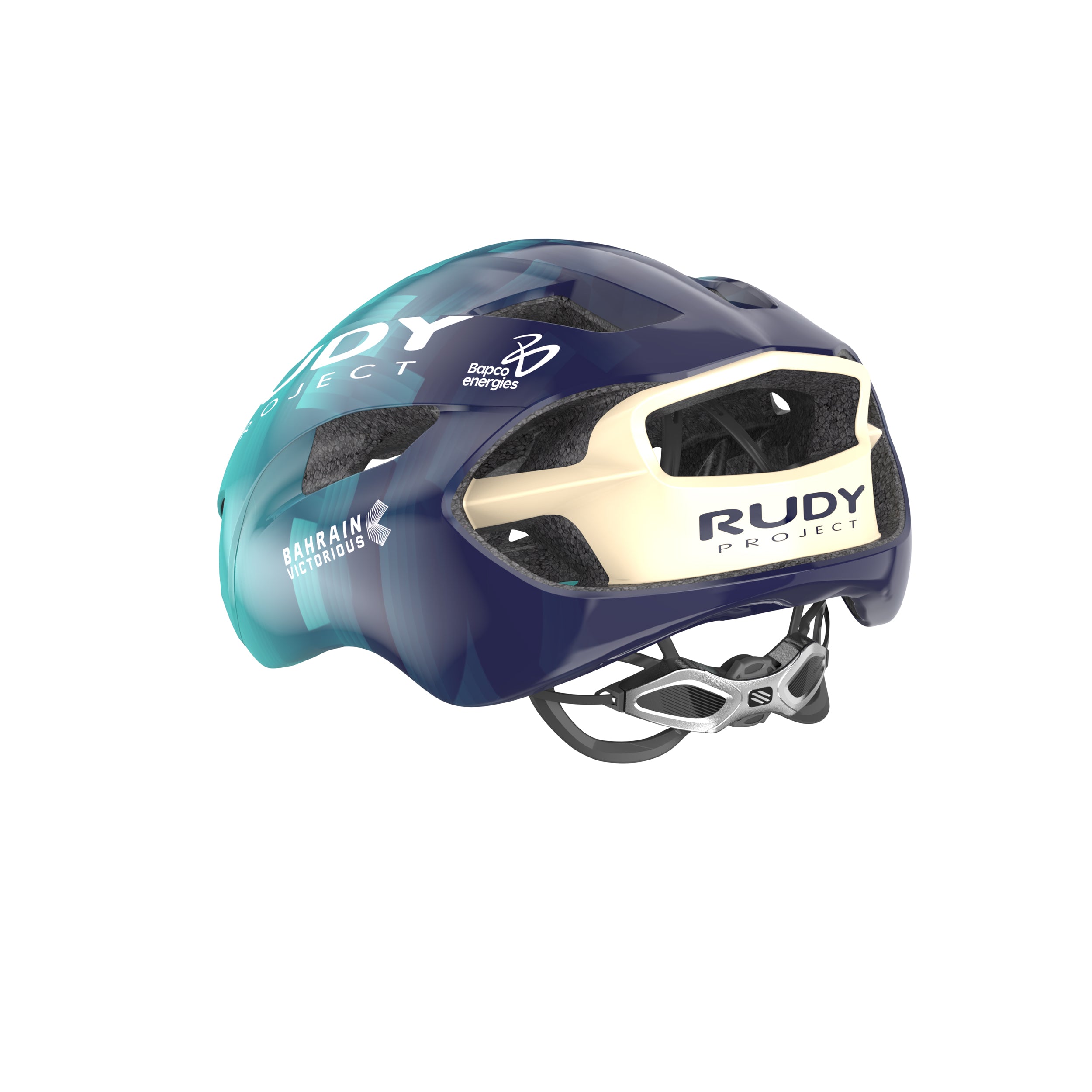Rudy Project Nytron Bahrain Victorious 2026 cycling helmet – rear view