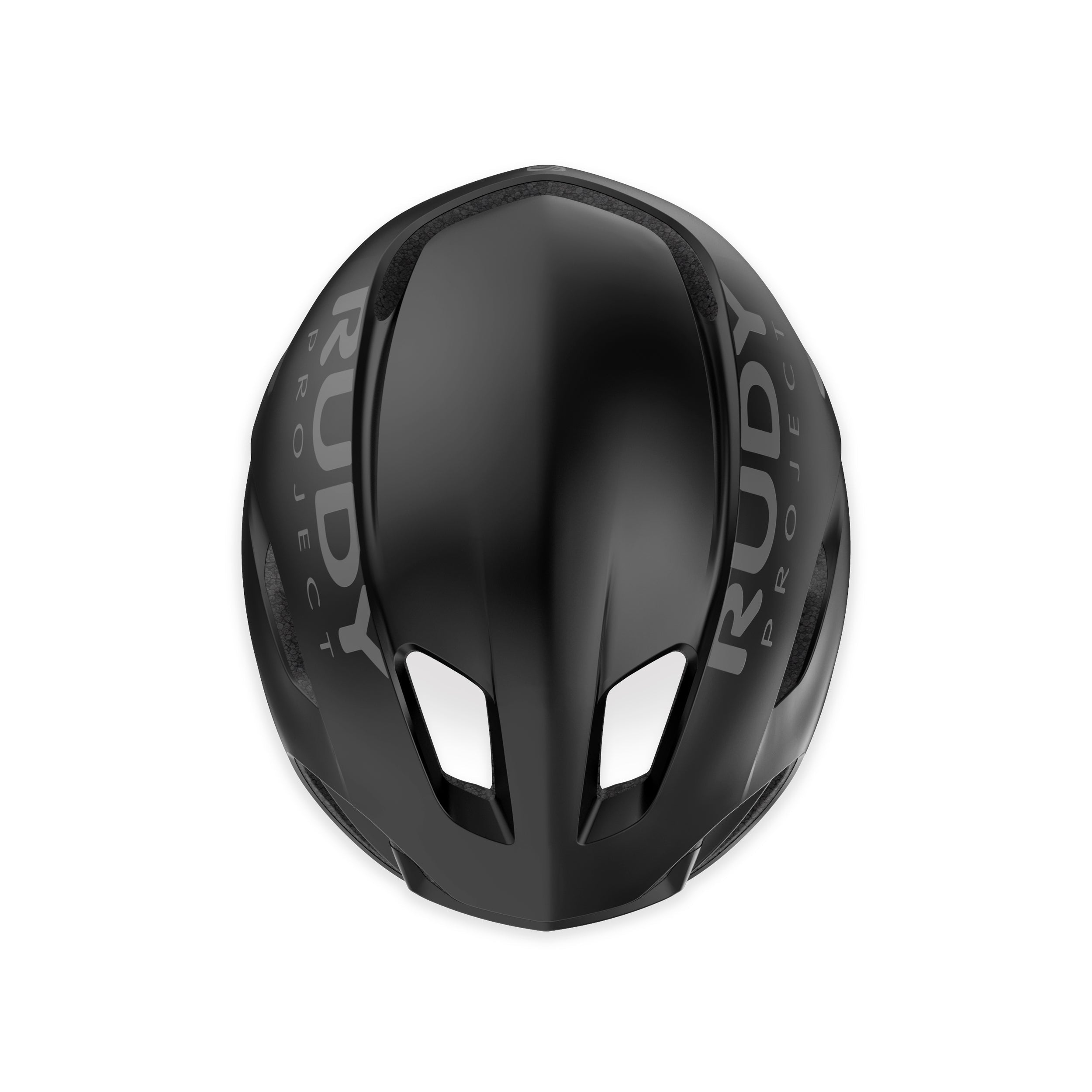 Rudy Project Nytron Black Matte cycling helmet – rear view