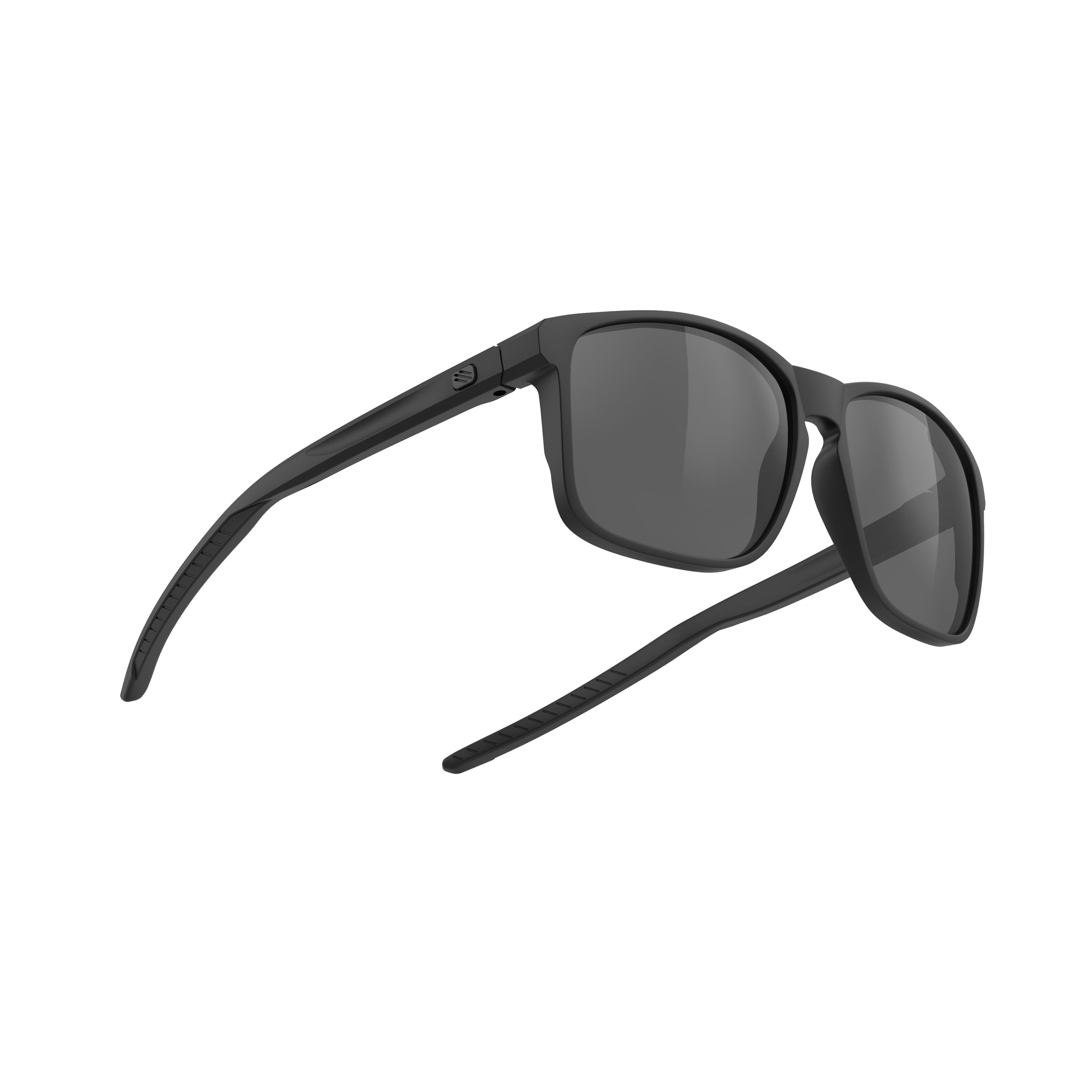 Rudy Project Overlap Black Matte polarized polar 3fx hdr multilaser grey performance sunglasses – side view
