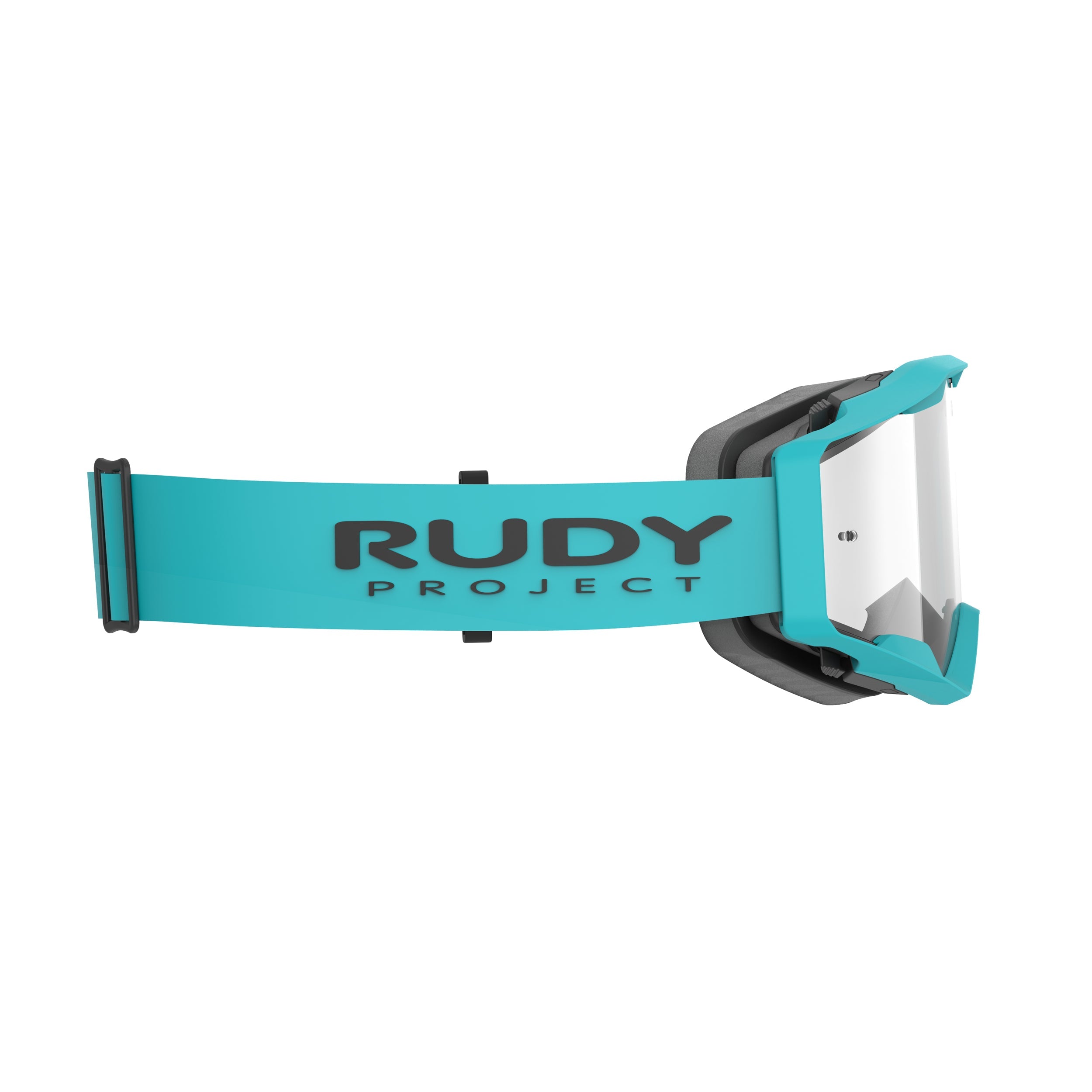 Rudy Project Override Emerald Matte transparent mtb goggles – side view, opposite side