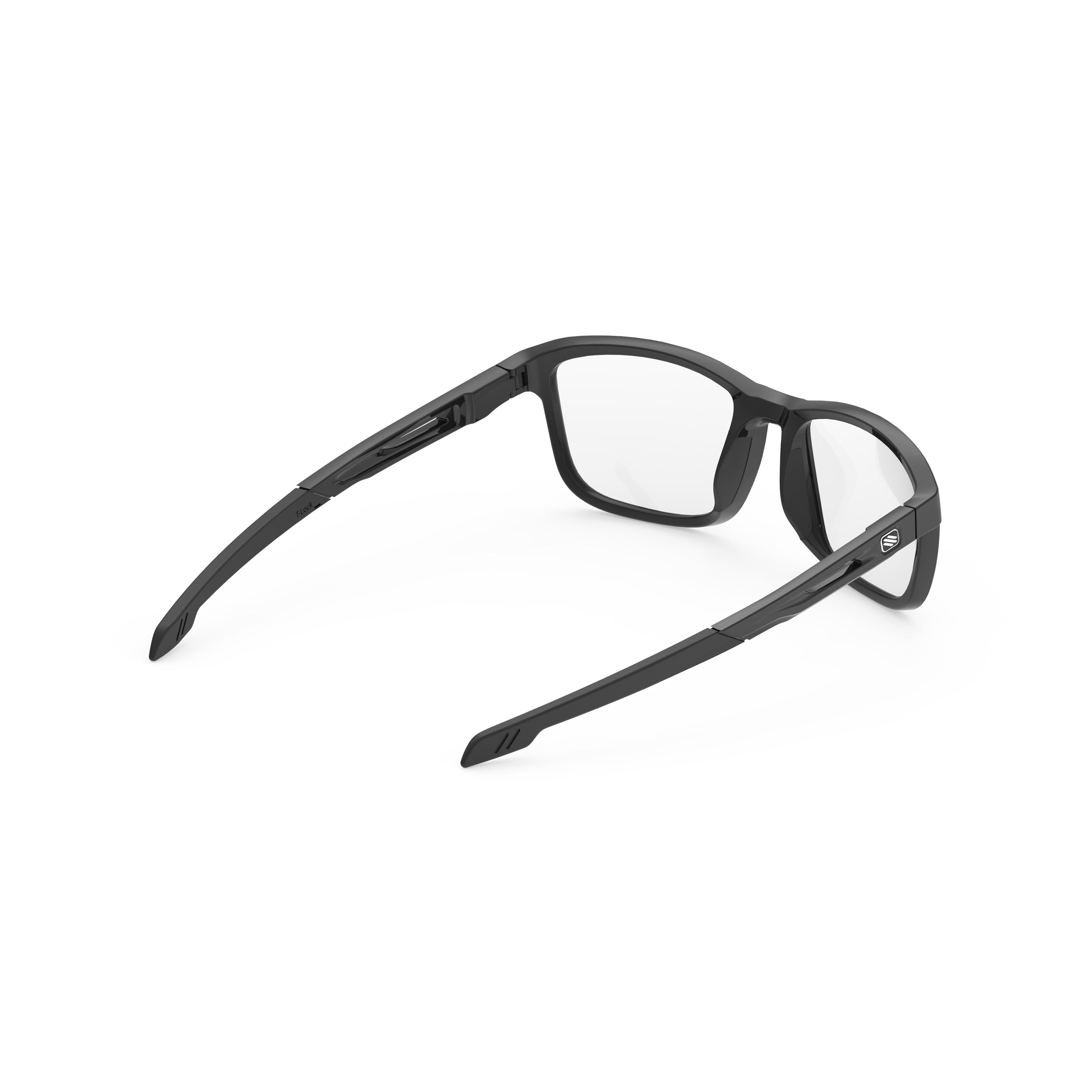 Rudy Project Pulse 53 Black Gloss prescription sports glasses – rear view
