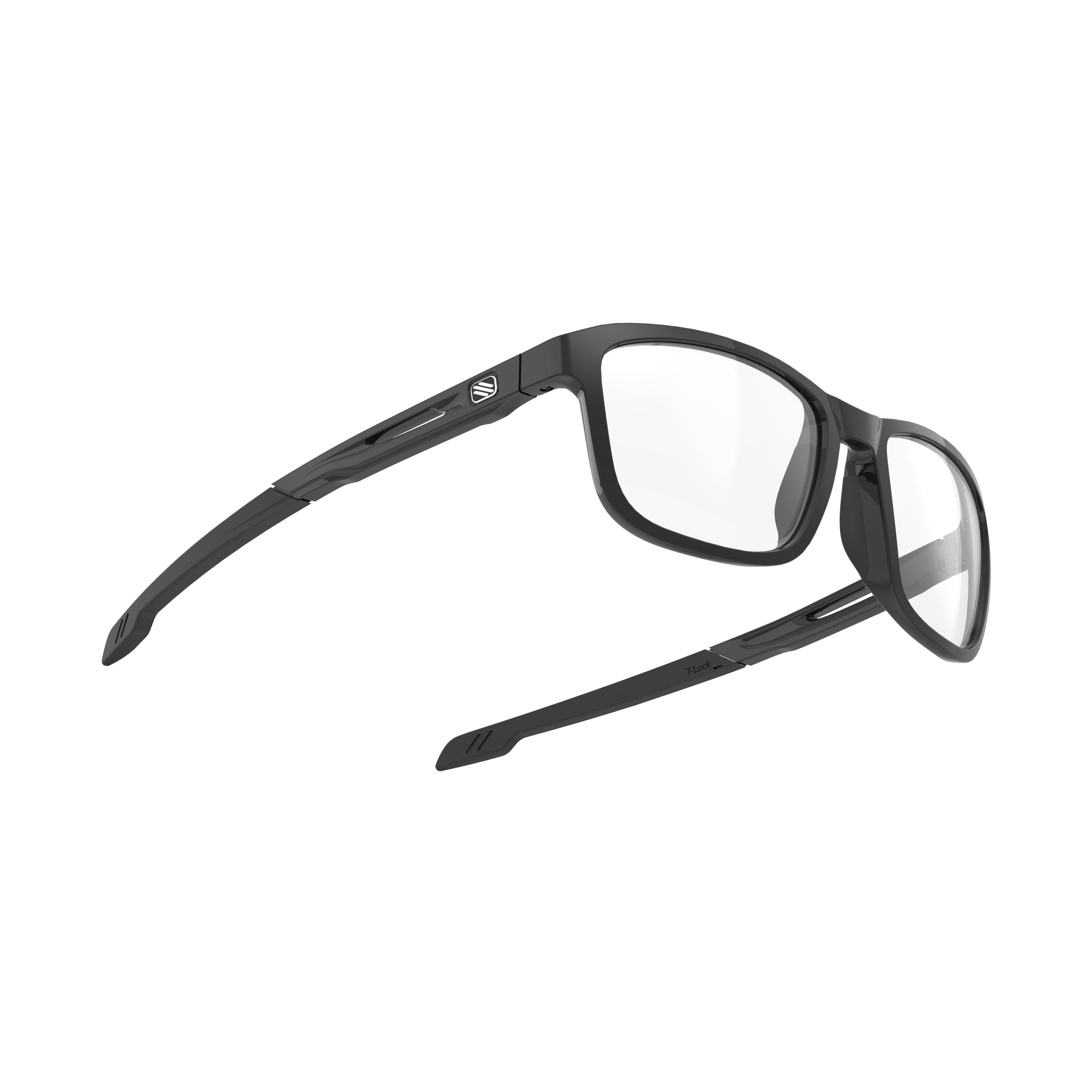 Rudy Project Pulse 53 Black Gloss prescription sports glasses – side view