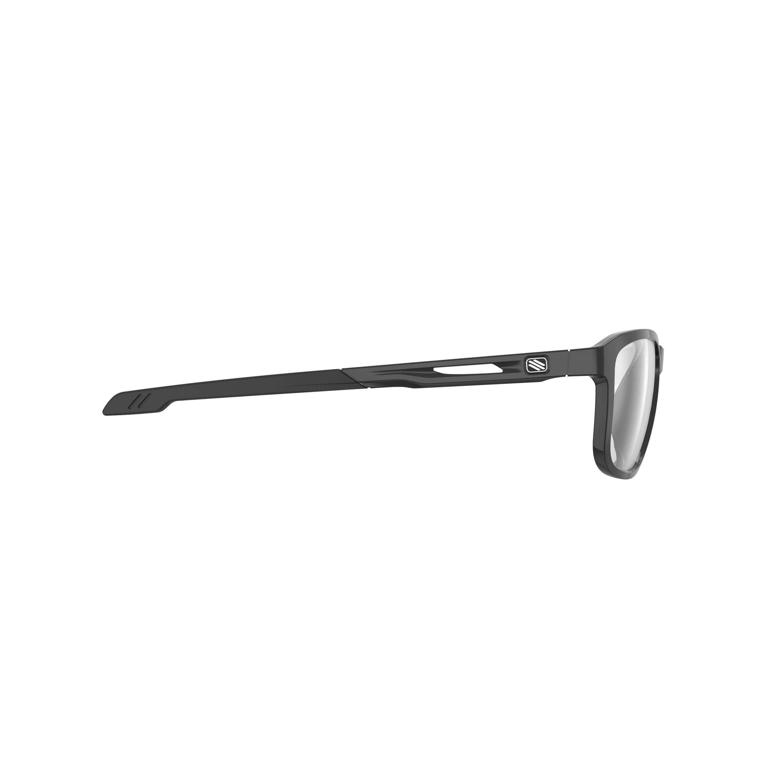 Rudy Project Pulse 53 Black Gloss prescription sports glasses – side view, opposite side