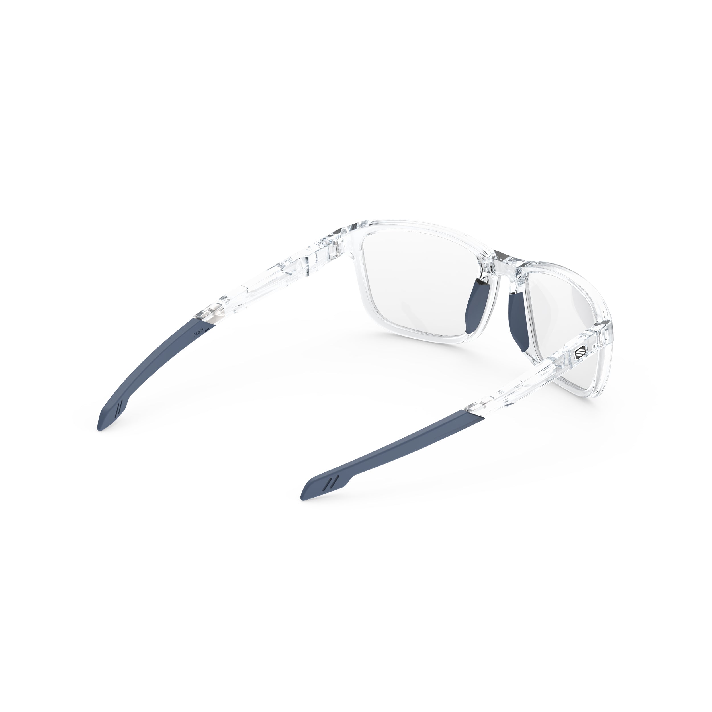 Rudy Project Pulse 53 Crystal Gloss prescription sports glasses – rear view