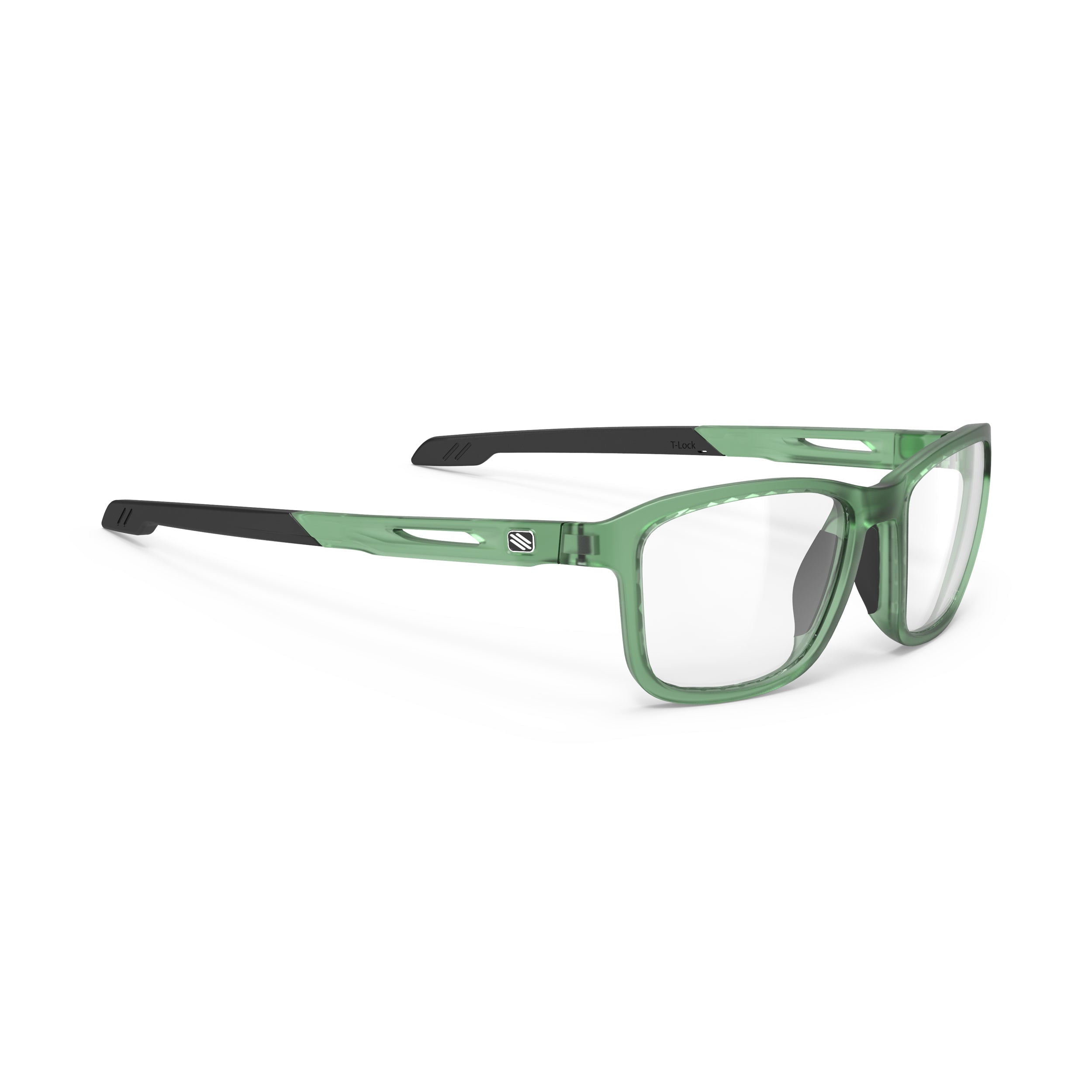 Rudy Project Pulse 53 Frozen Pantanal Matte prescription sports glasses – front view, alternate angle