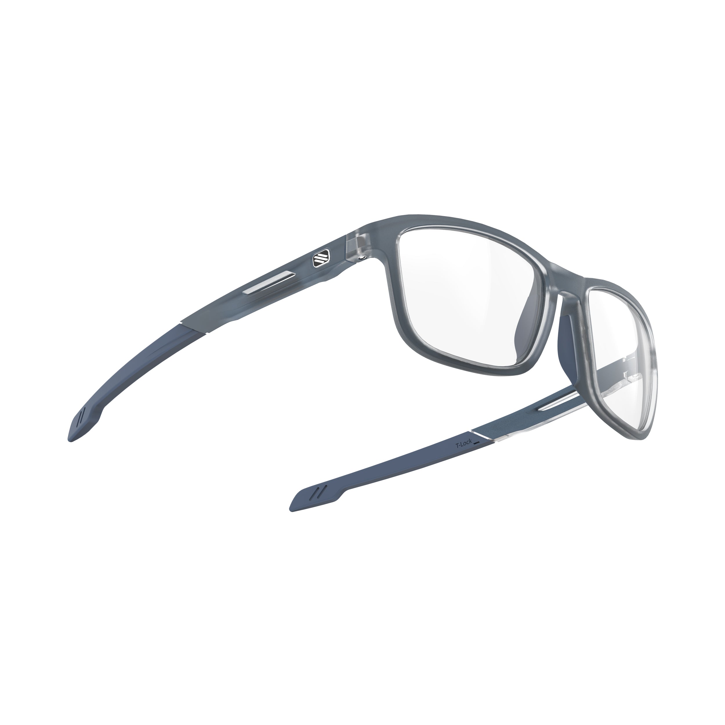 Rudy Project Pulse 53 Ice Blue Metal Matte prescription sports glasses – side view