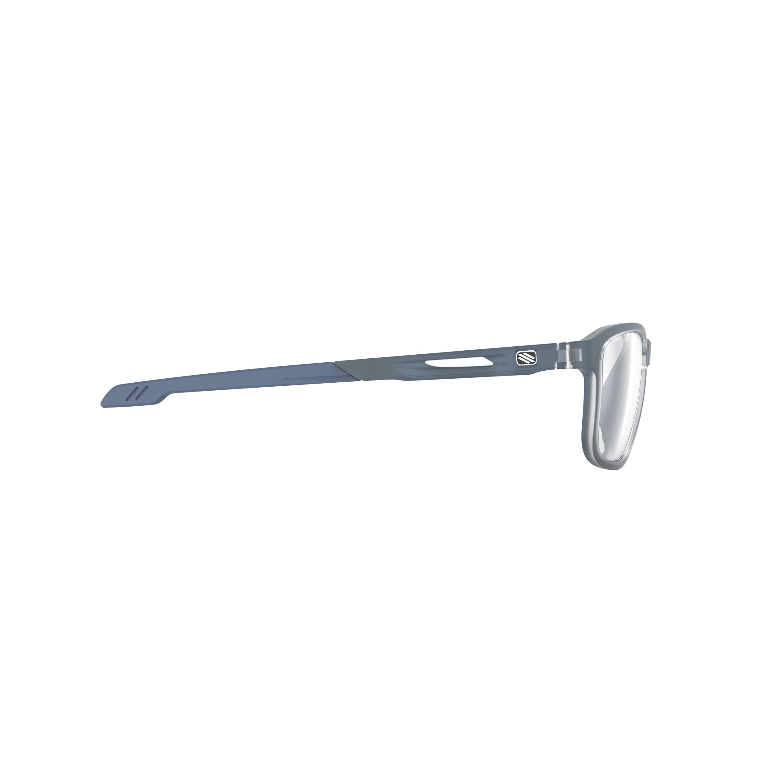 Rudy Project Pulse 53 Ice Blue Metal Matte prescription sports glasses – side view, opposite side