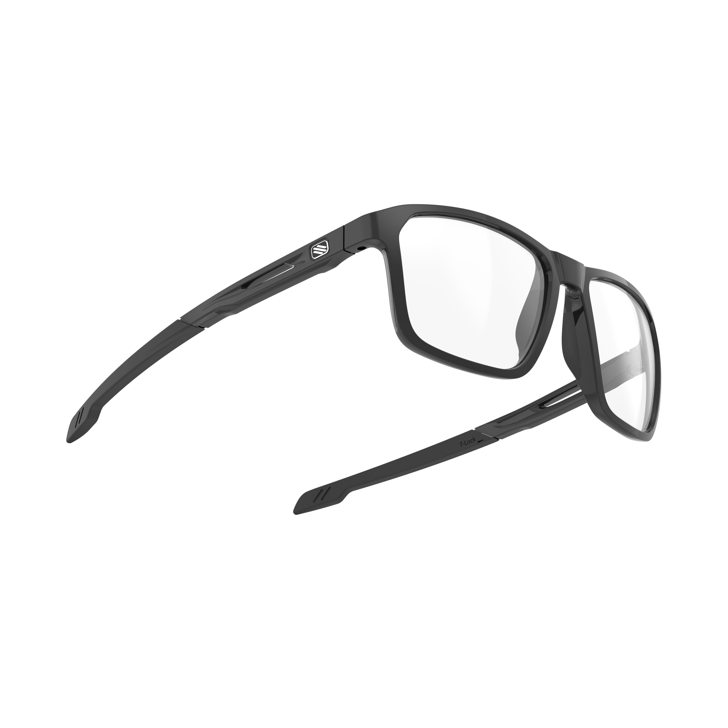 Rudy Project Pulse 54 Black Gloss prescription sports glasses – side view