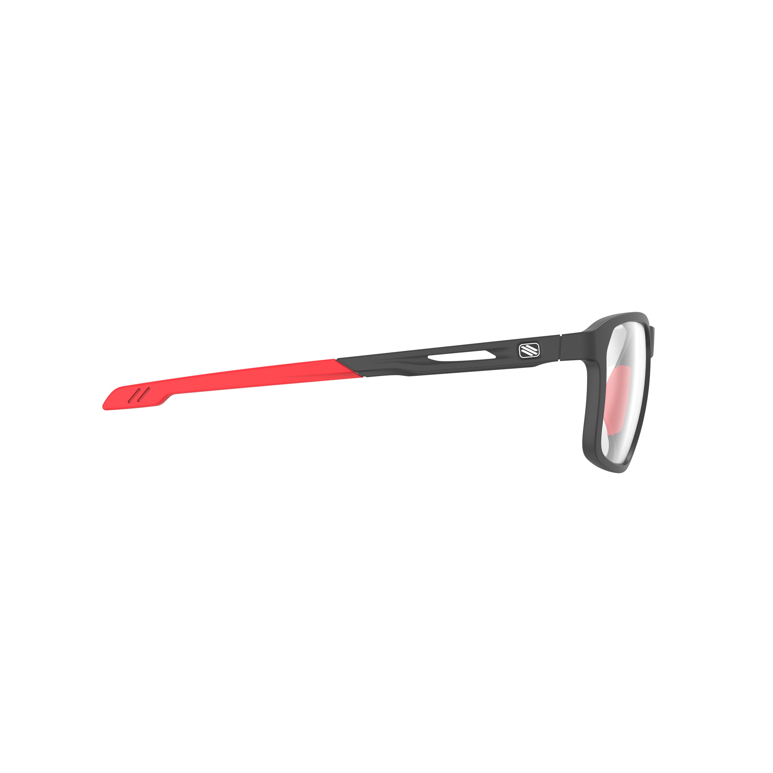 Rudy Project Pulse 54 Black Matte prescription sports glasses – side view, opposite side