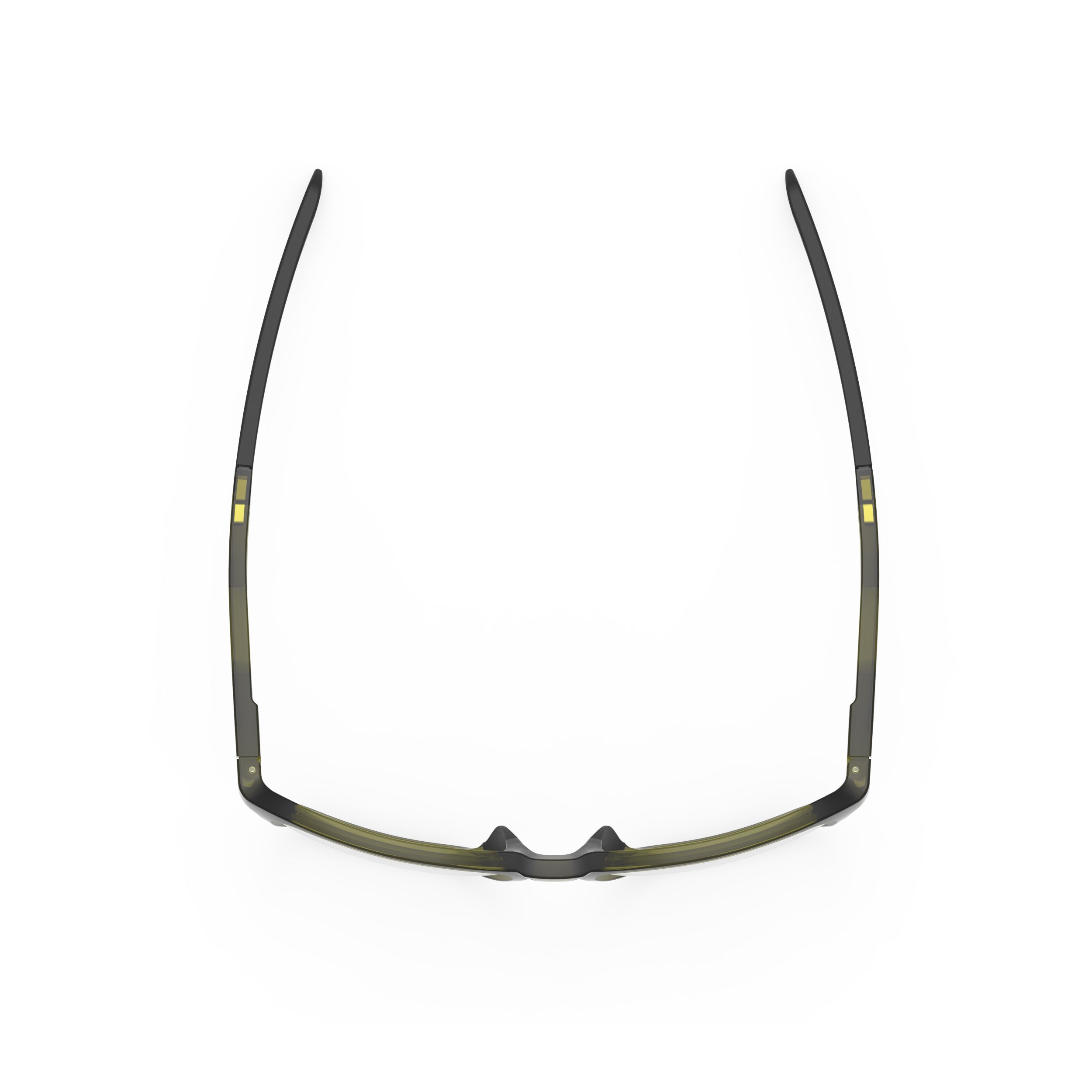 Rudy Project Pulse 54 Crystal Olive prescription sports glasses – top view