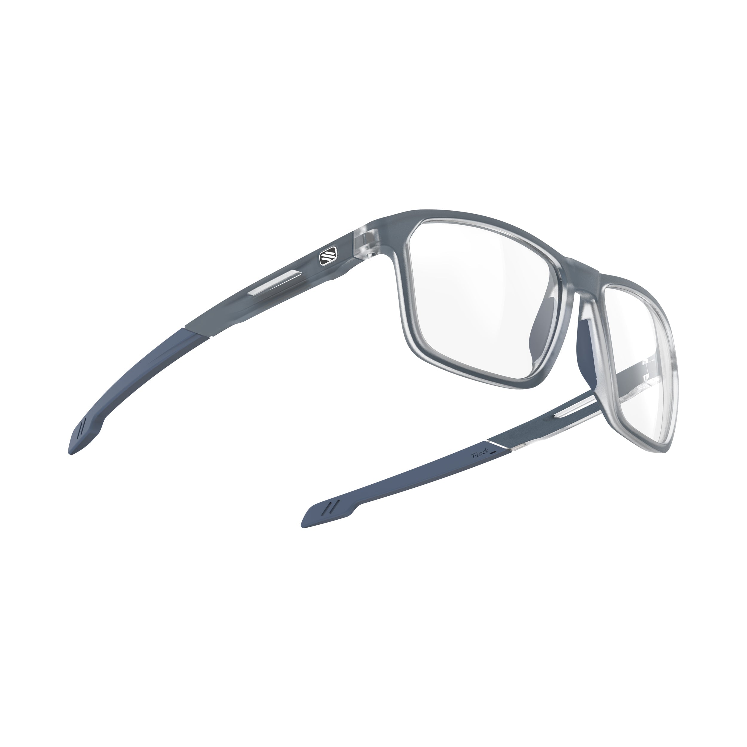 Rudy Project Pulse 54 Ice Blue Metal Matte prescription sports glasses – side view