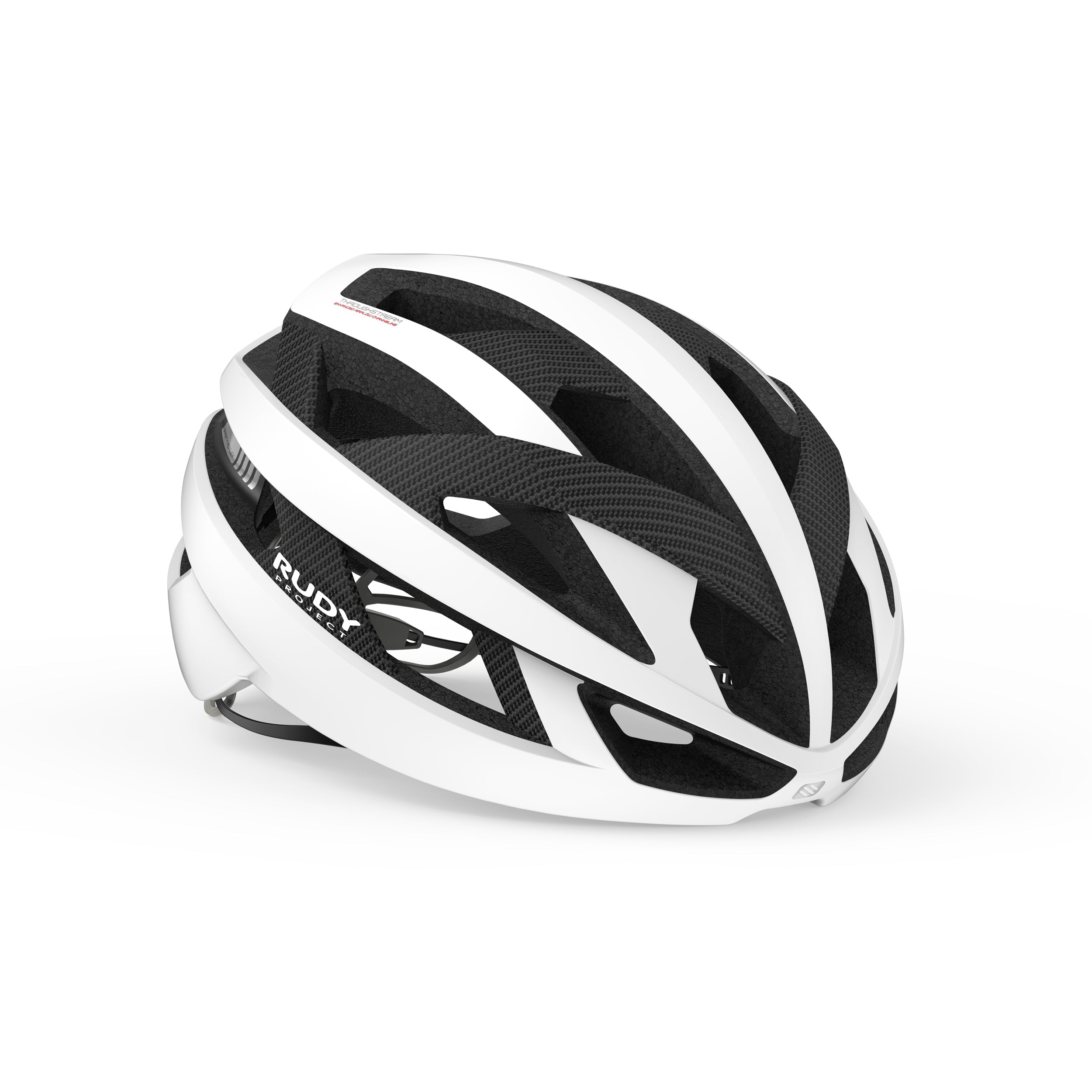 Rudy Project Rebel Carbon White Matte cycling helmet – front view