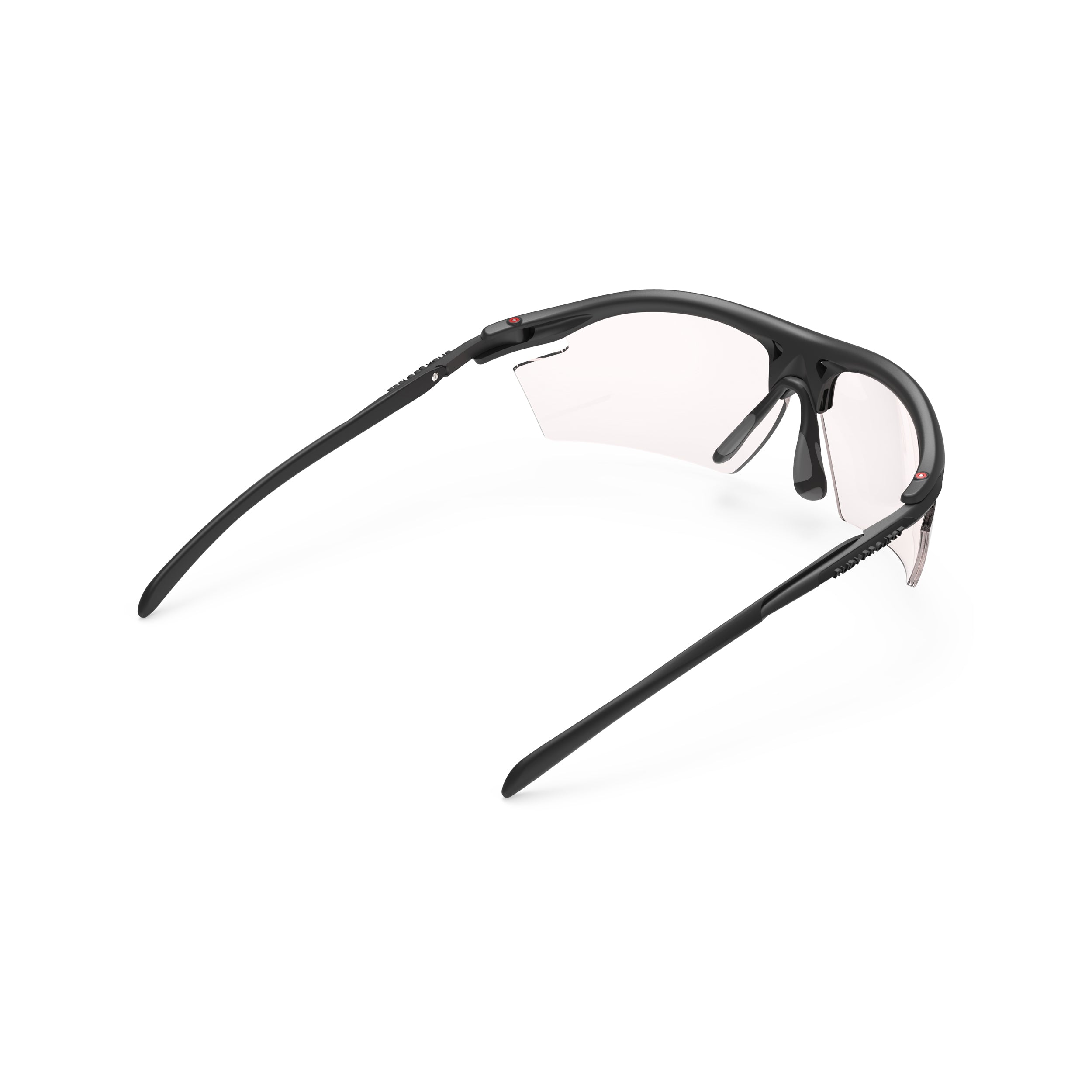 Rudy Project Rydon Black Matte photochromic red performance sunglasses – rear view