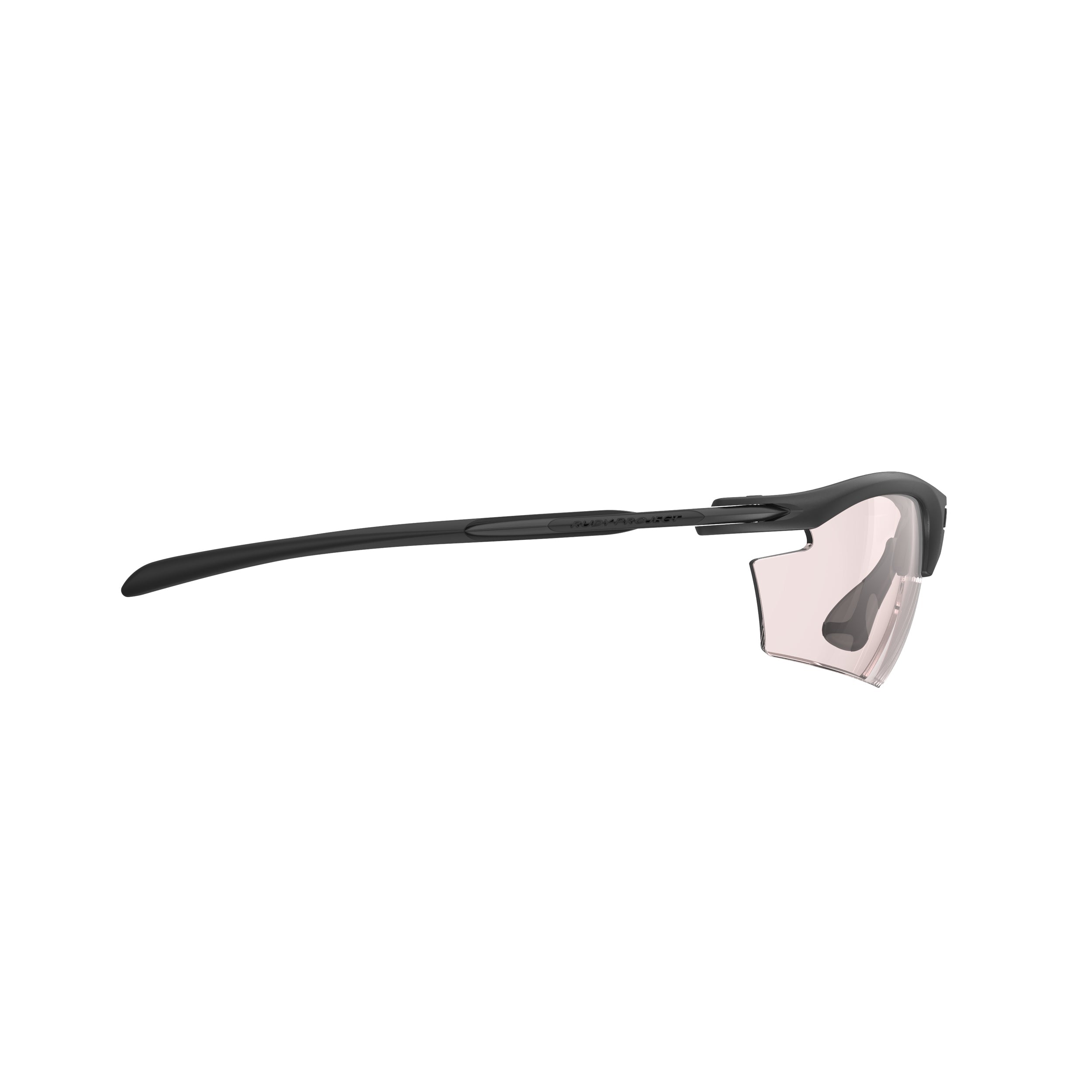 Rudy Project Rydon Black Matte photochromic red performance sunglasses – side view, opposite side