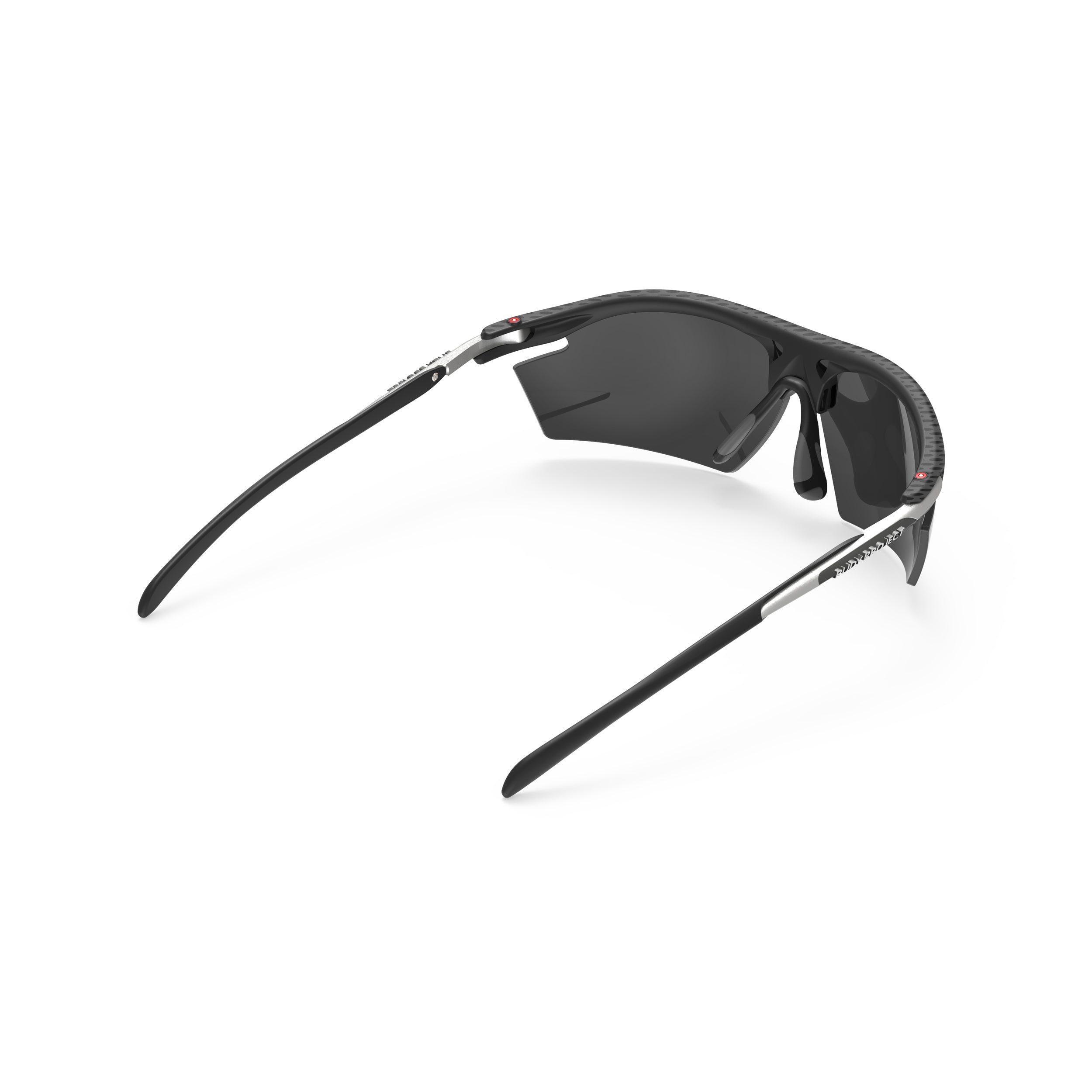 Rudy Project Rydon Carbon mirrored smoke black performance sunglasses – rear view