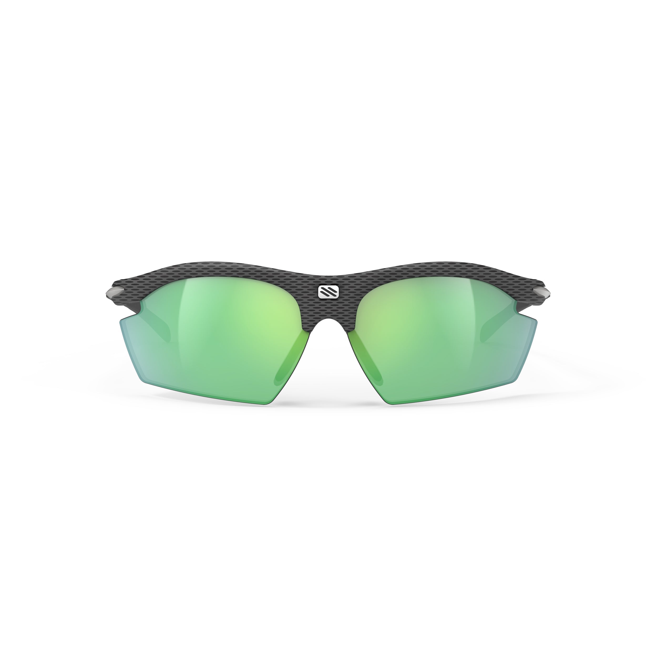 Rudy Project Rydon Carbon polarized polar 3fx hdr multilaser green performance sunglasses – front view, alternate angle