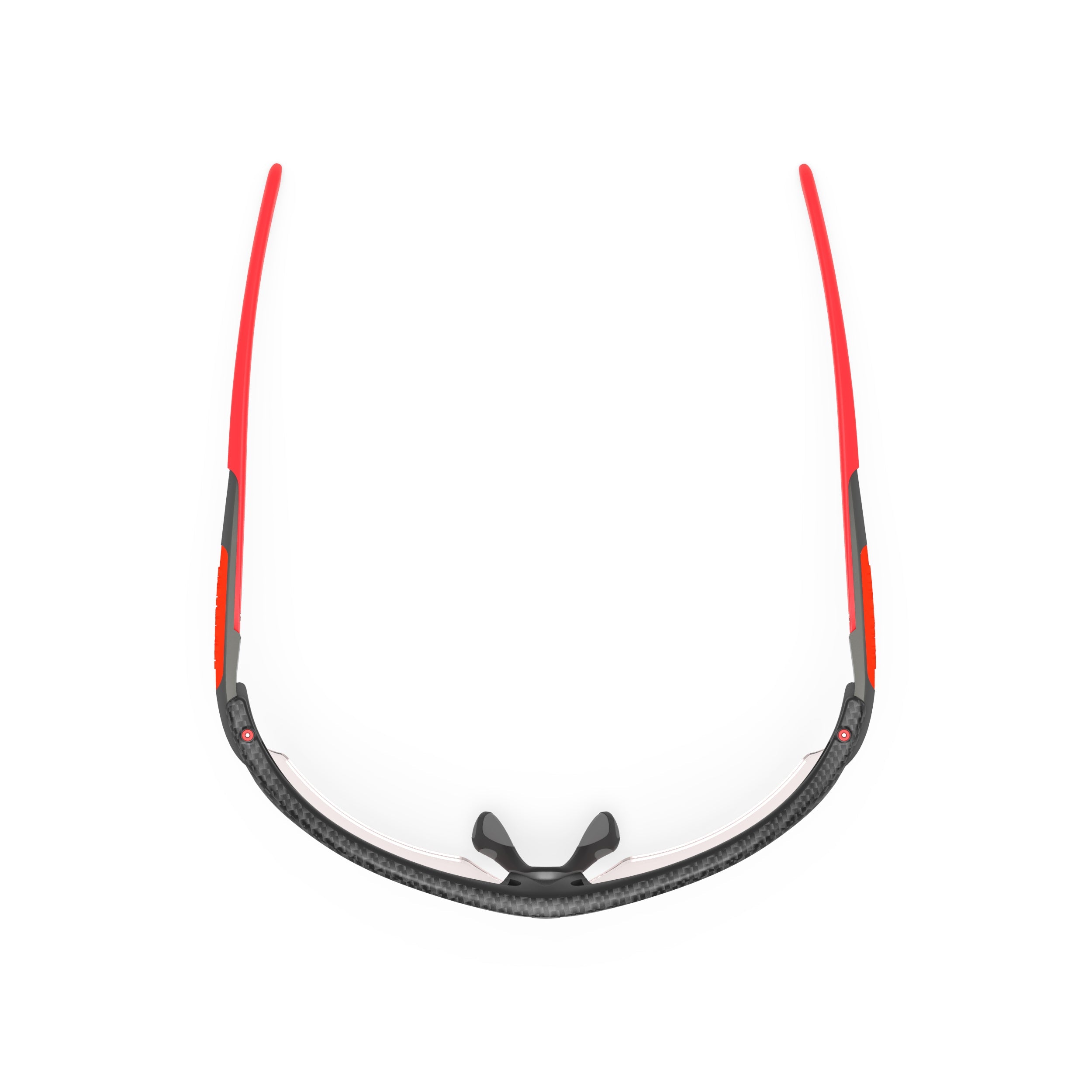 Rudy Project Rydon Carbonium photochromic red performance sunglasses – top view