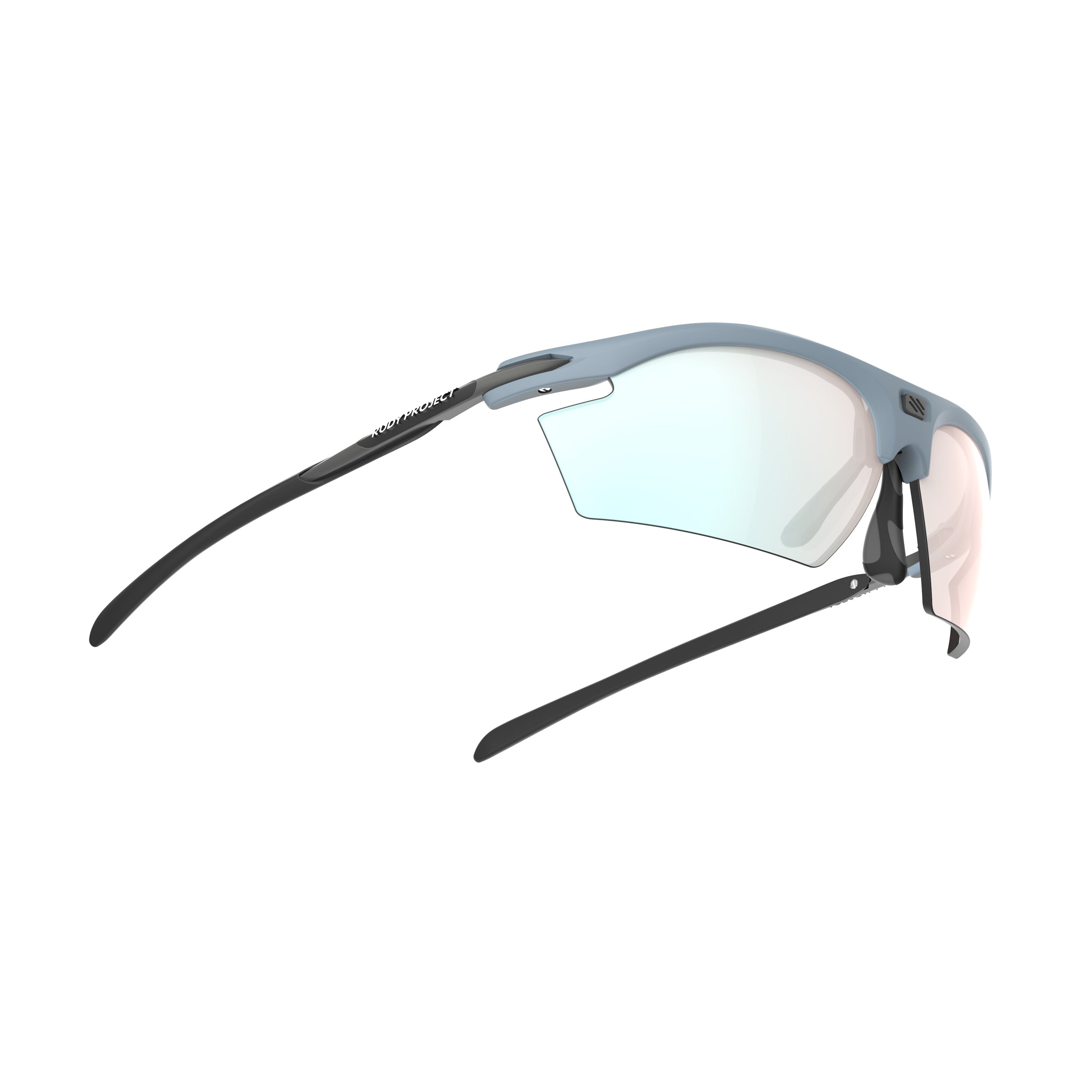 Rudy Project Rydon Glacier Matte mirrored multilaser osmium performance sunglasses – side view