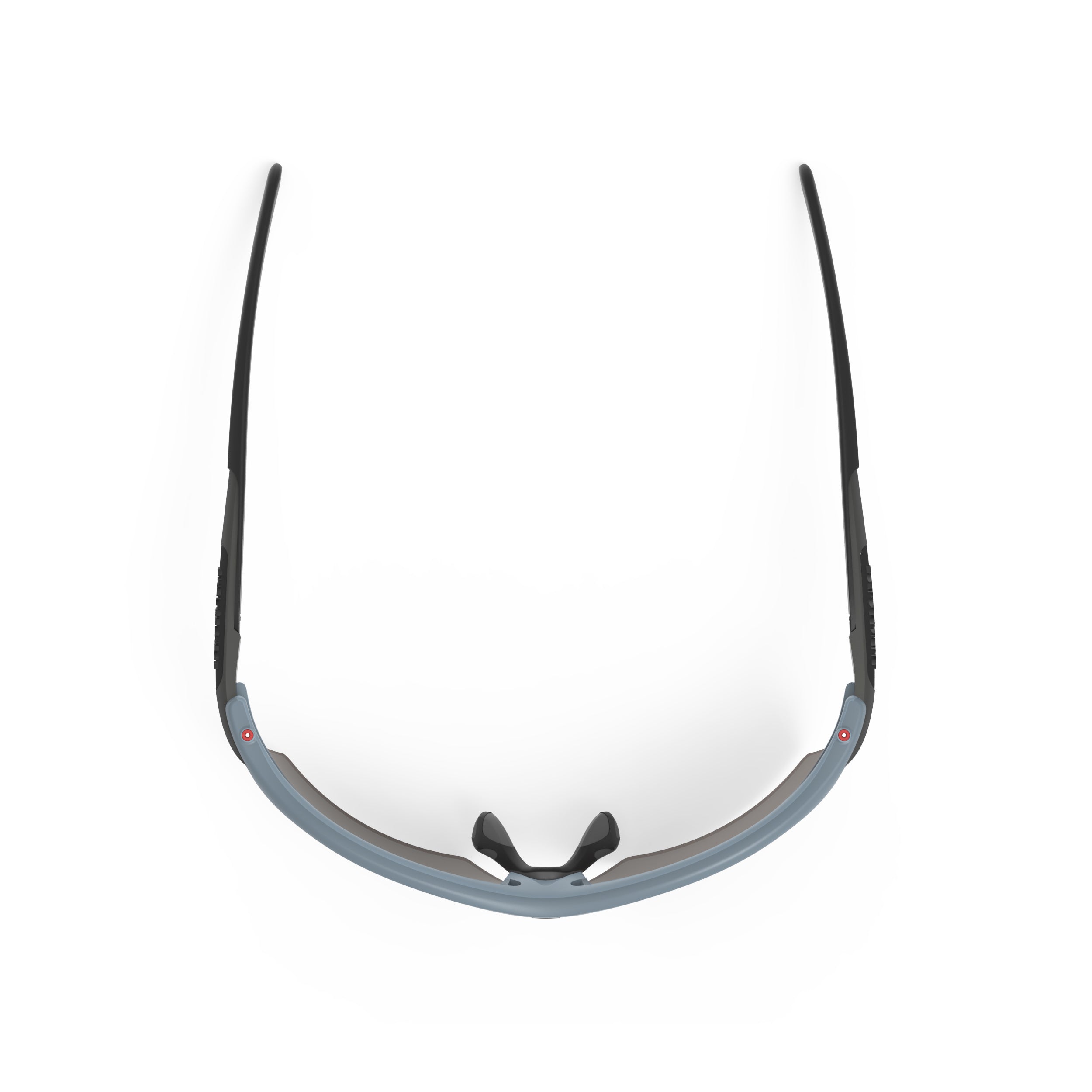 Rudy Project Rydon Glacier Matte mirrored multilaser osmium performance sunglasses – top view