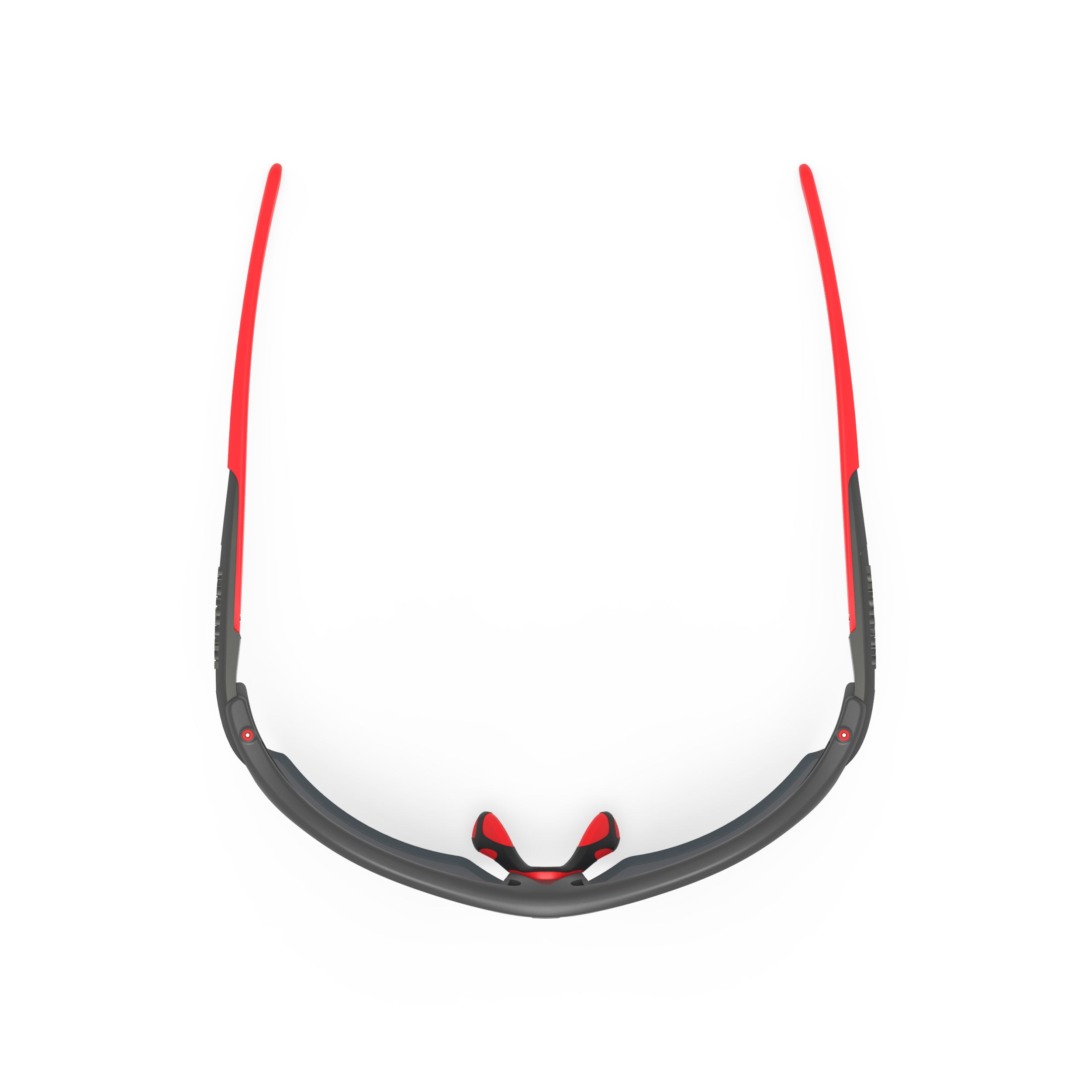 Rudy Project Rydon Graphite Multicolor Red mirrored multilaser red hdr performance sunglasses – top view