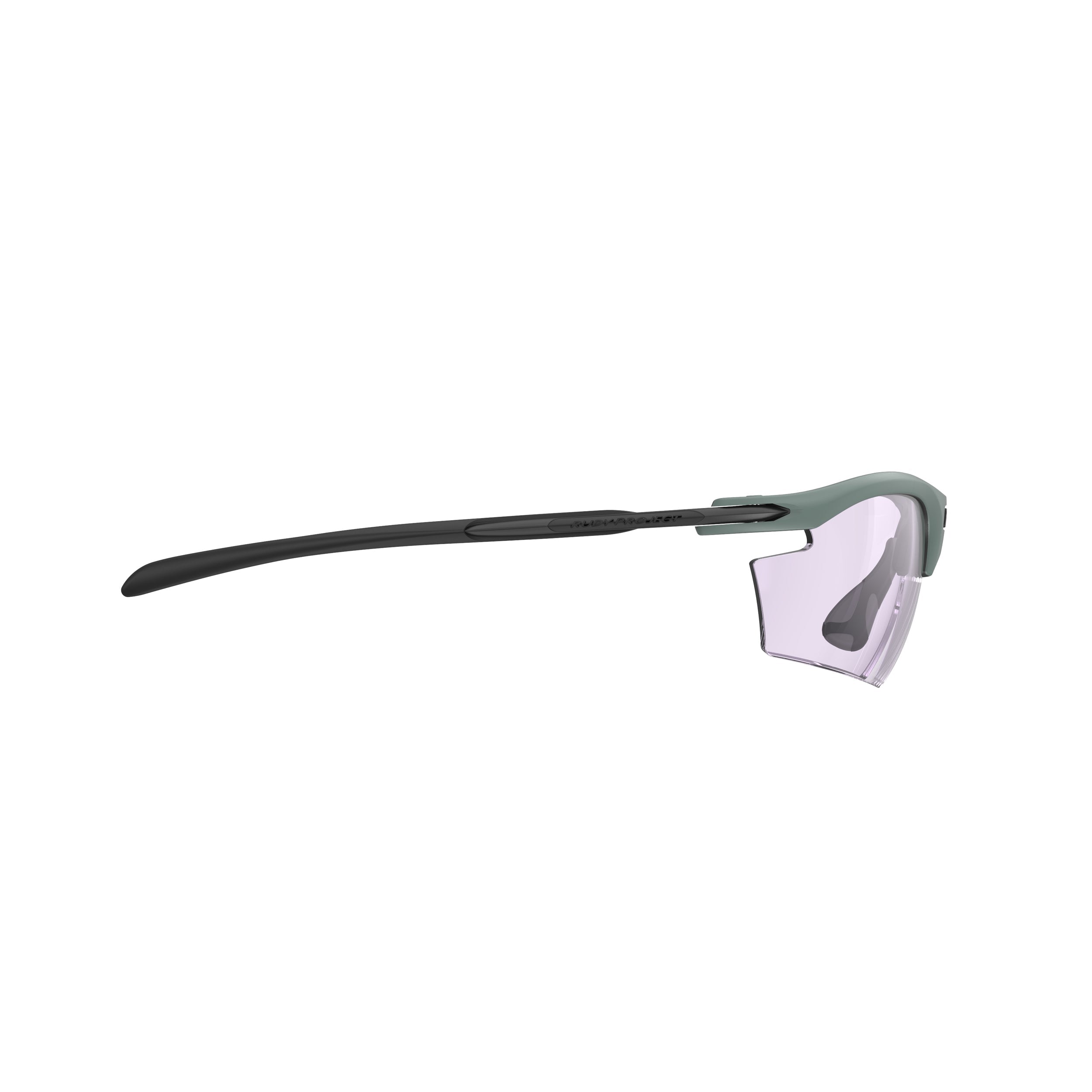 Rudy Project Rydon Green Sage Matte photochromic laser purple hdr performance sunglasses – side view, opposite side