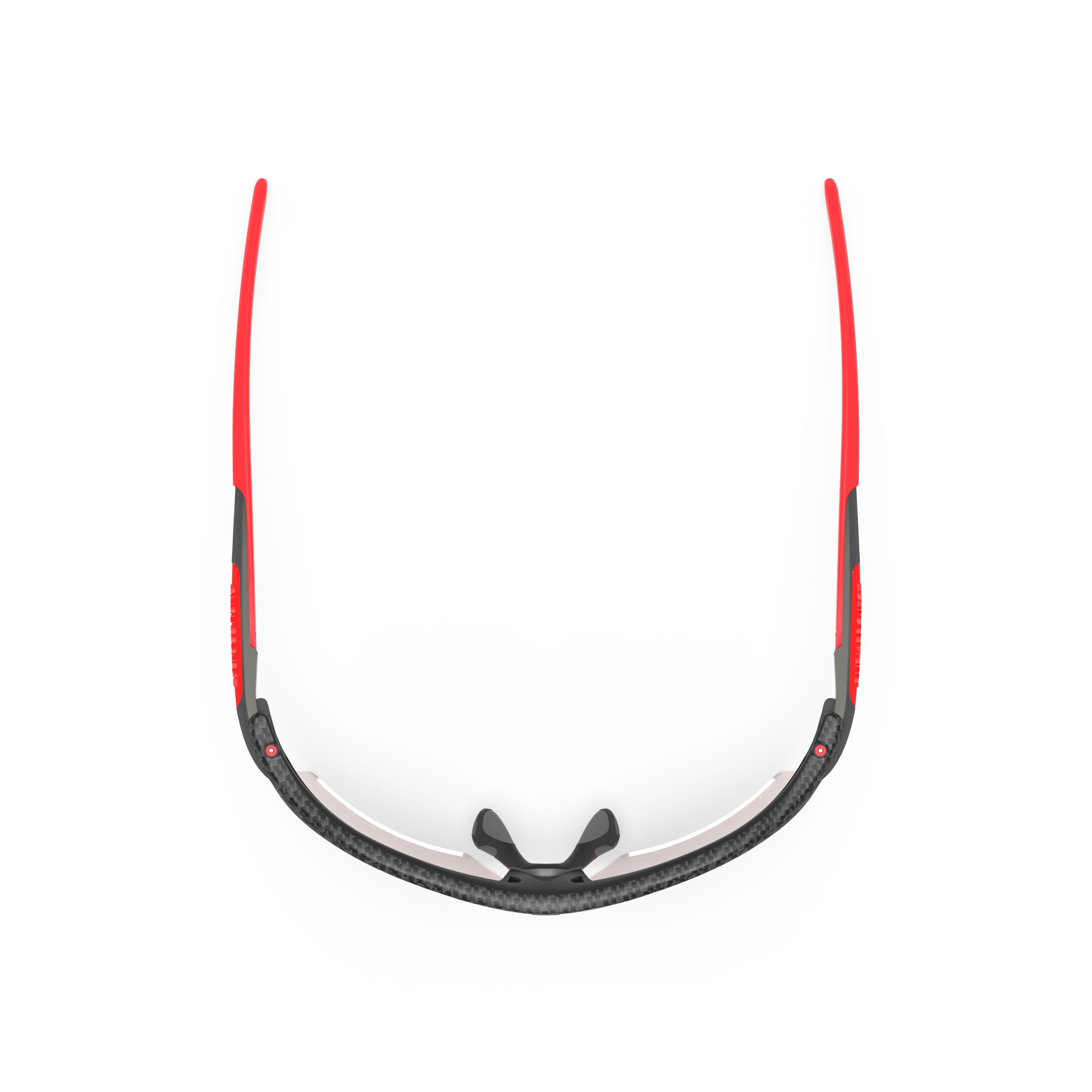 Rudy Project Rydon Slim Carbonium photochromic red performance sunglasses – top view