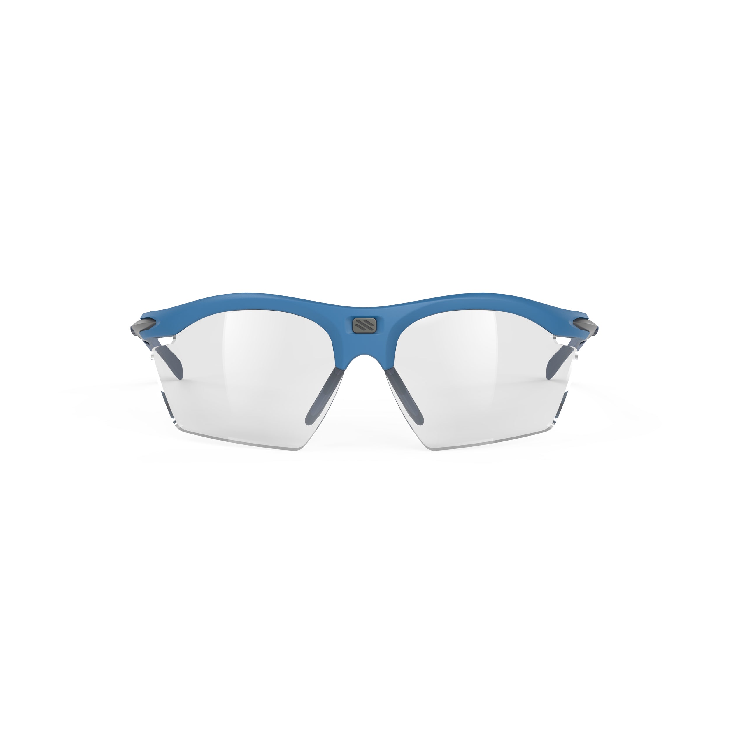Rudy Project Rydon Slim Pacific Blue Matte photochromic black performance sunglasses – front view, alternate angle