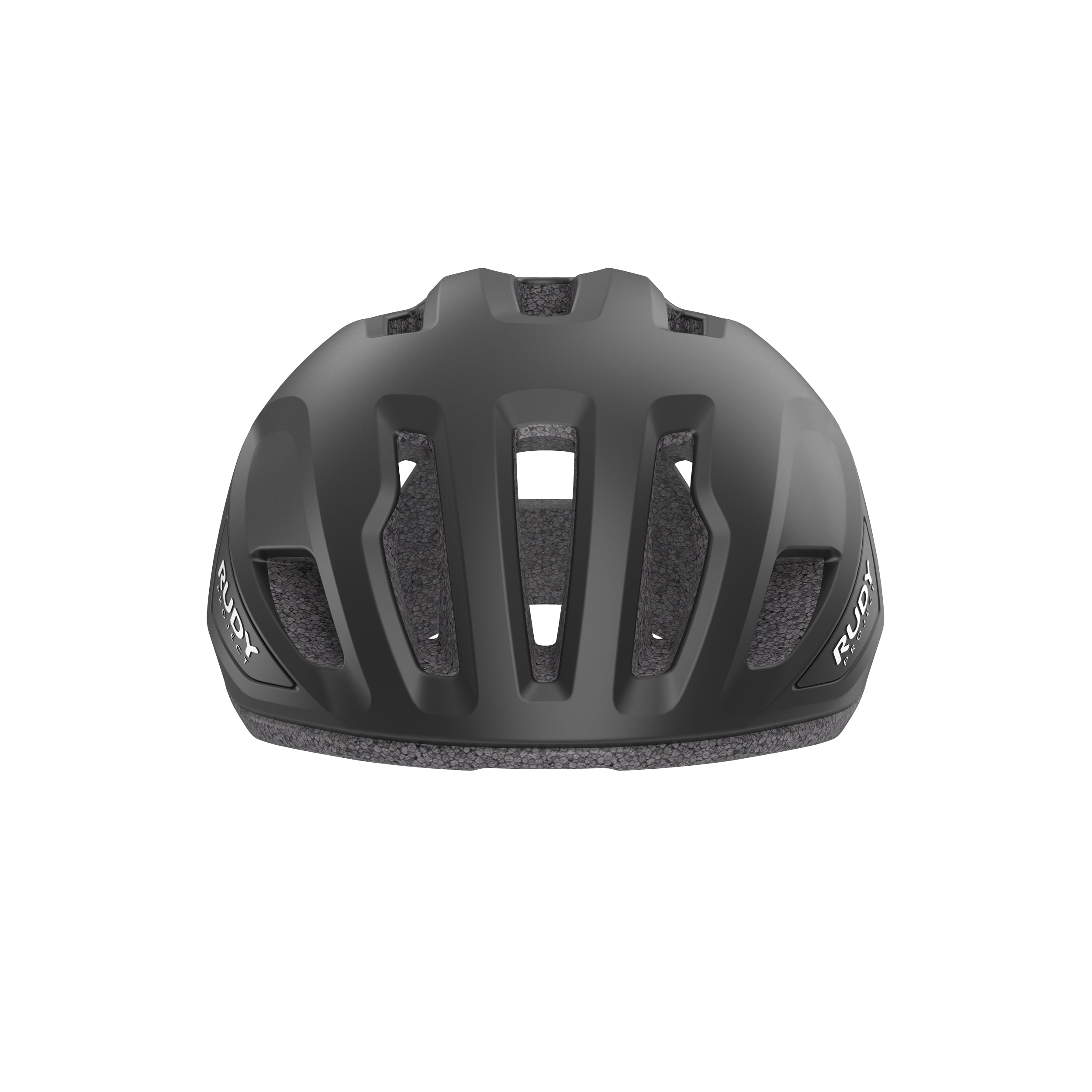 Rudy Project Sinergy Black Matte cycling helmet – front view, alternate angle