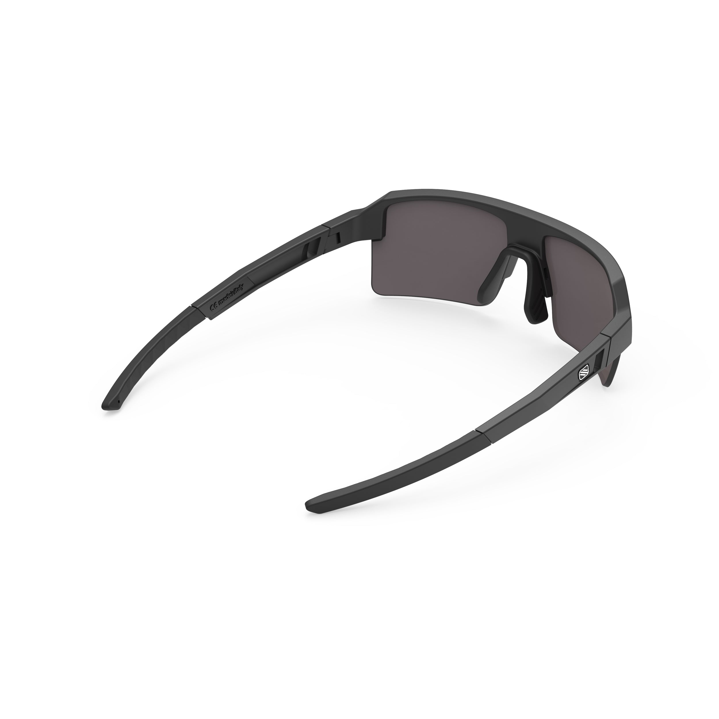 Rudy Project Sirius Matte Black mirrored multilaser sunset performance sunglasses – rear view