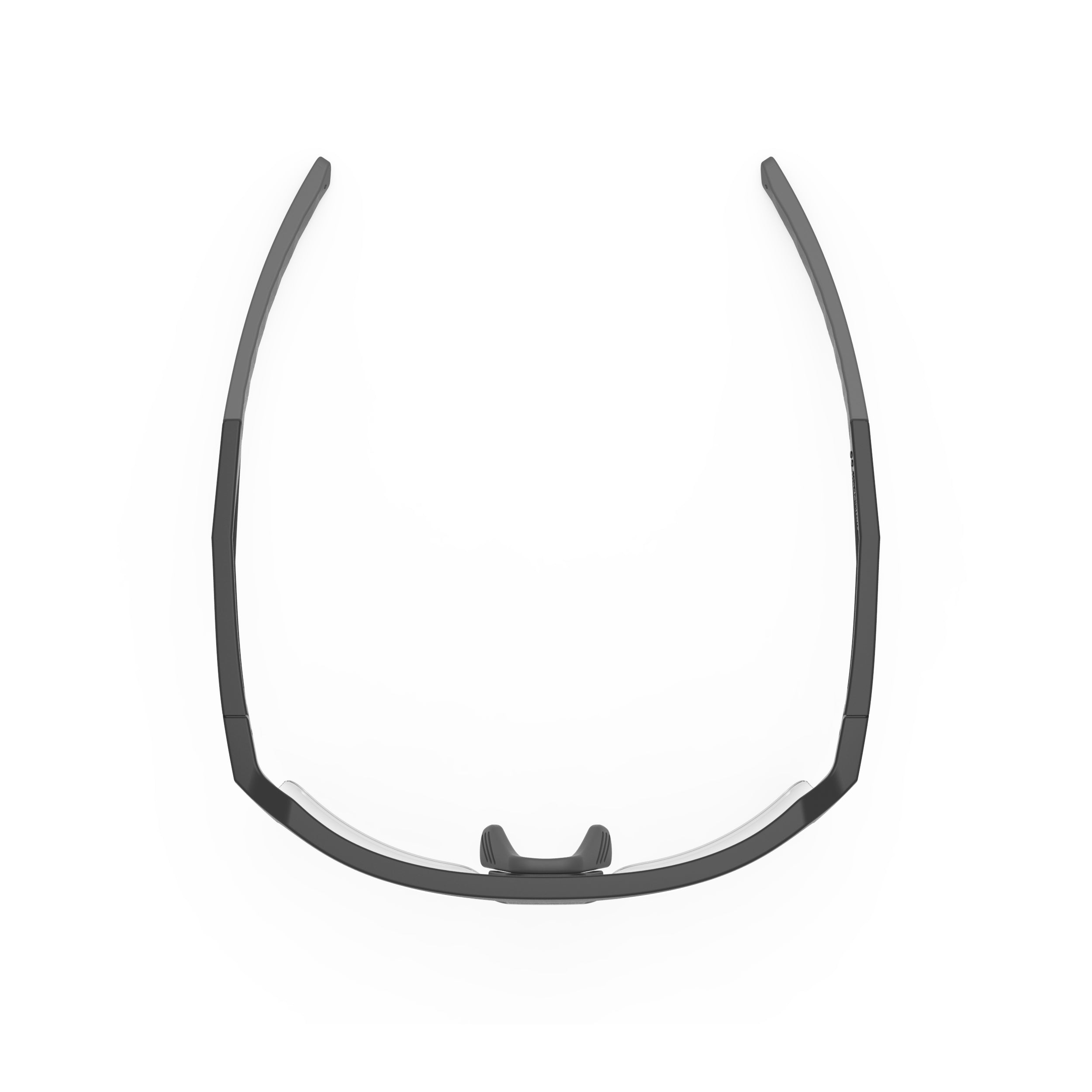 Rudy Project Sirius Matte Black photochromic black performance sunglasses – top view