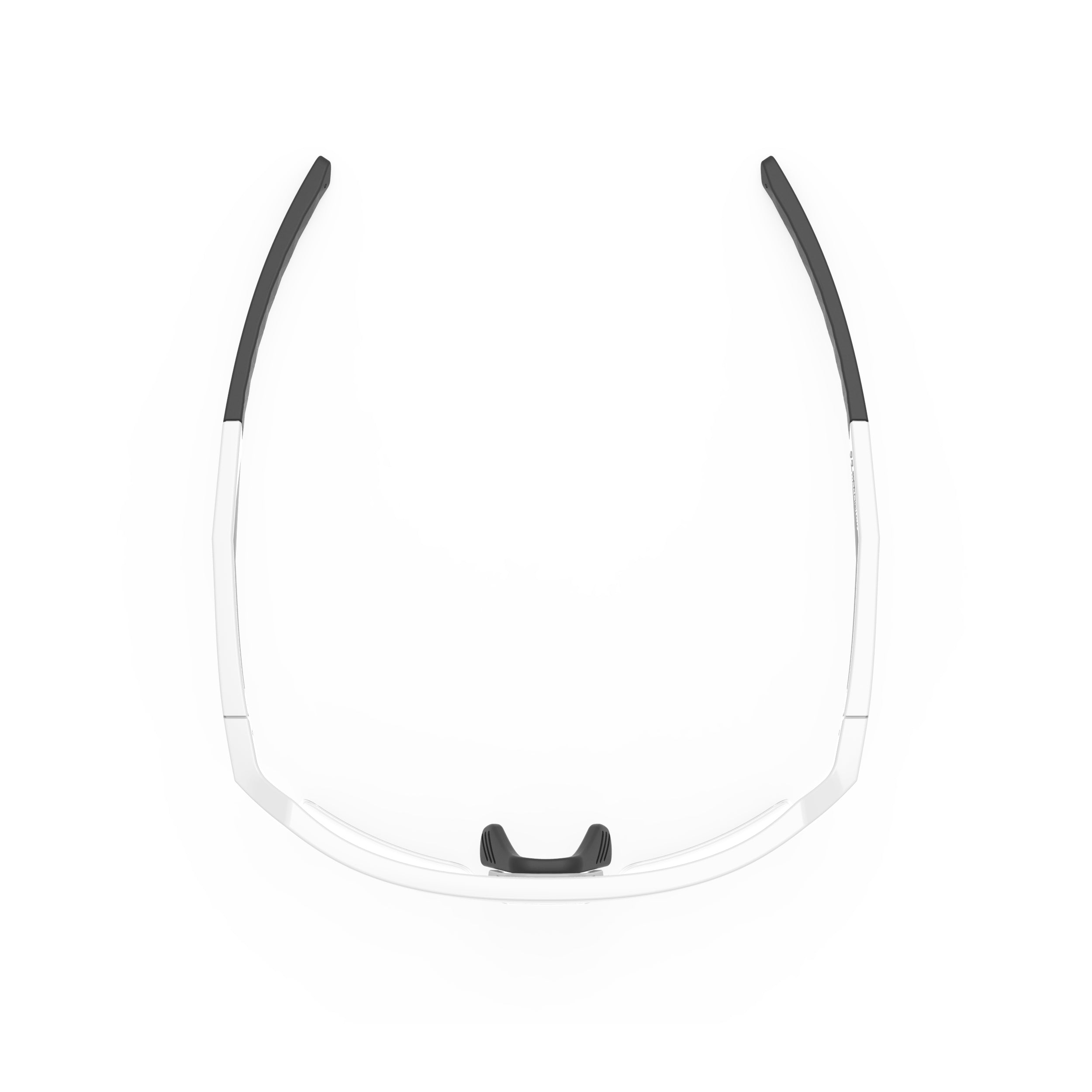 Rudy Project Sirius Optical Dock White Gloss prescription sports glasses – top view