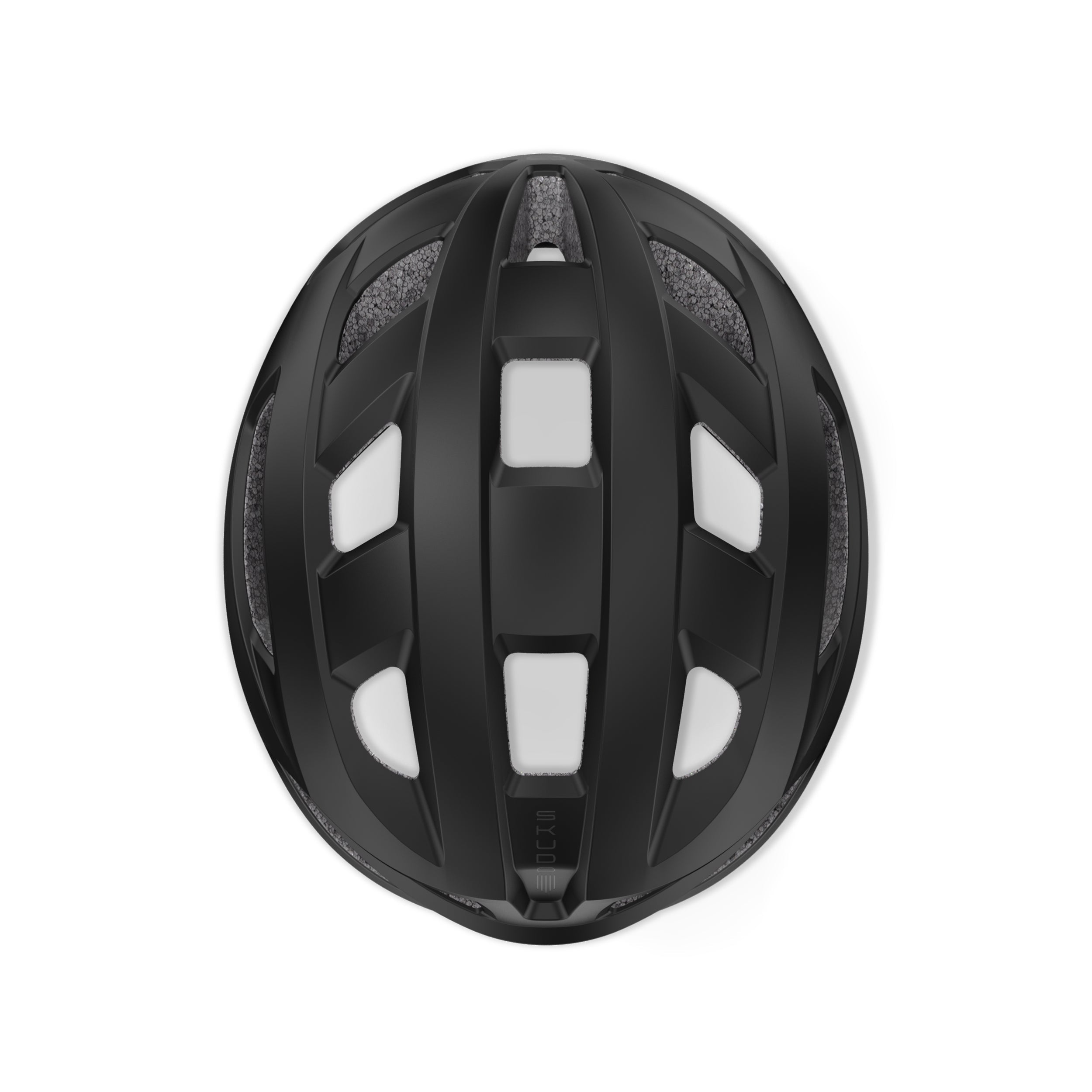 Rudy Project Skudo Black Matte cycling helmet – rear view