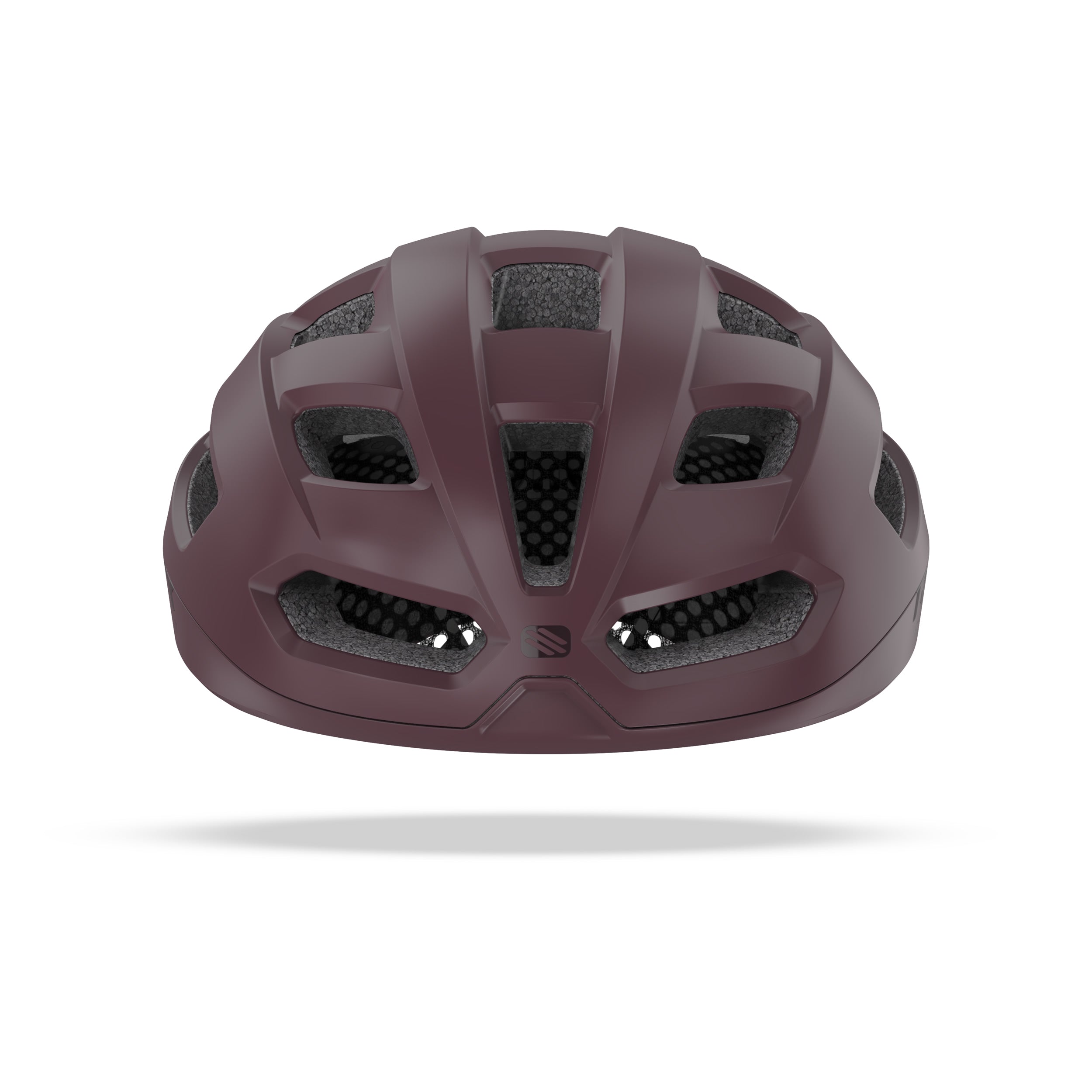 Rudy Project Skudo Cabernet Matte cycling helmet – front view, alternate angle