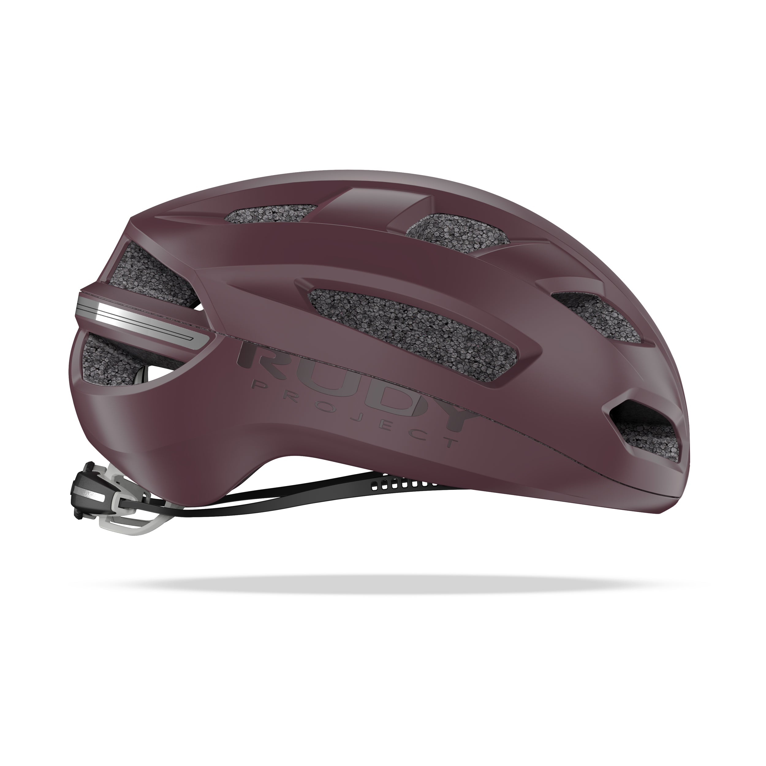 Rudy Project Skudo Cabernet Matte cycling helmet – side view