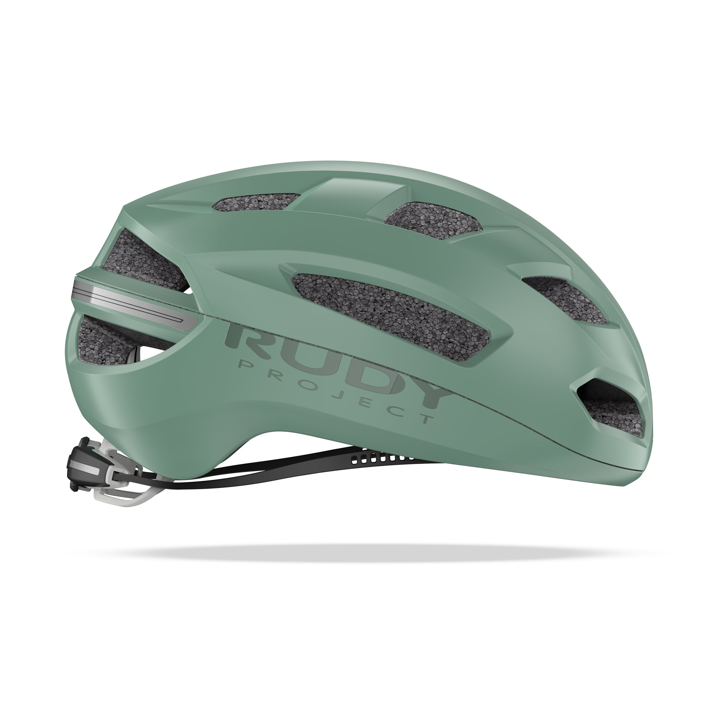 Rudy Project Skudo Green Sage Matte cycling helmet – side view