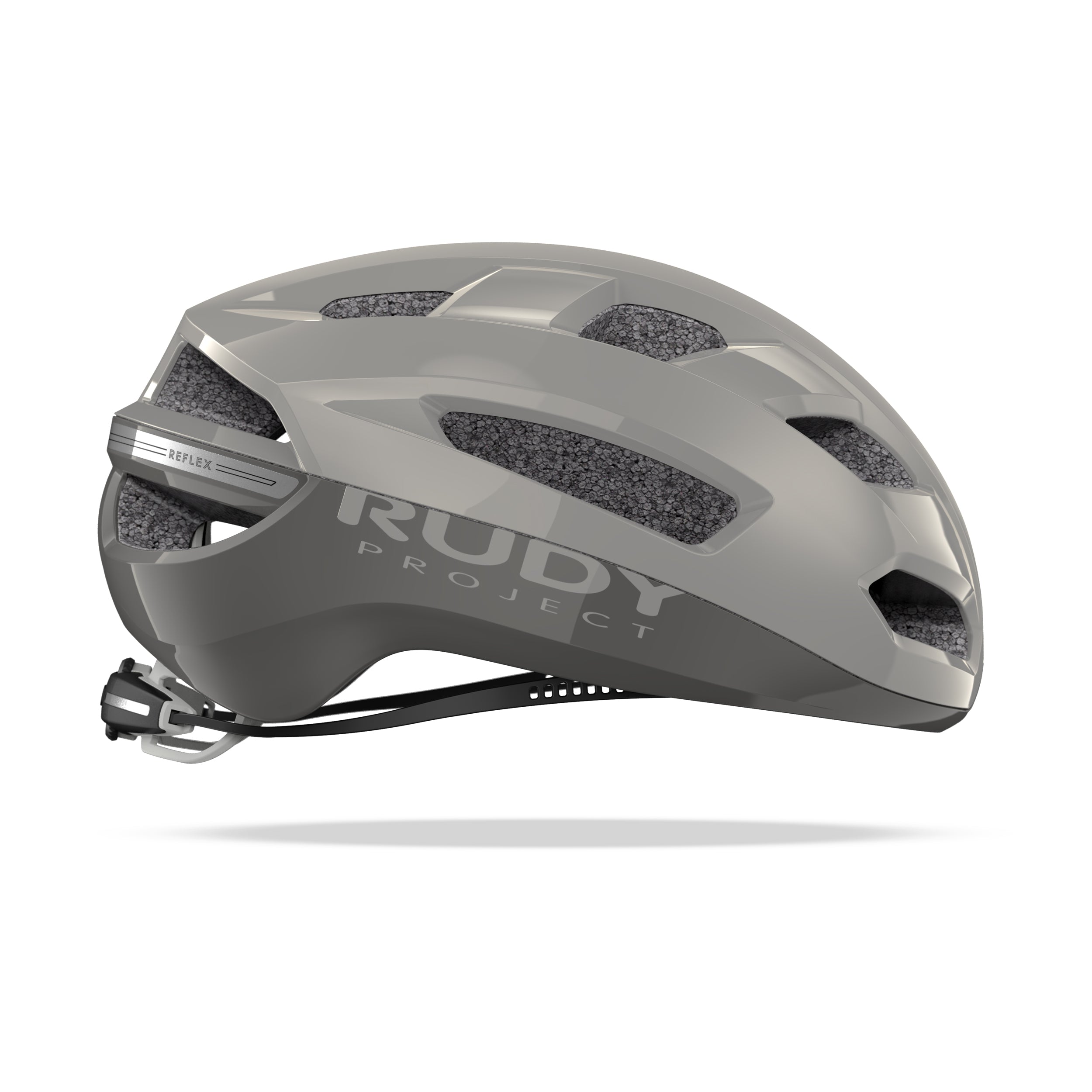 Rudy Project Skudo Sand Shiny cycling helmet – side view