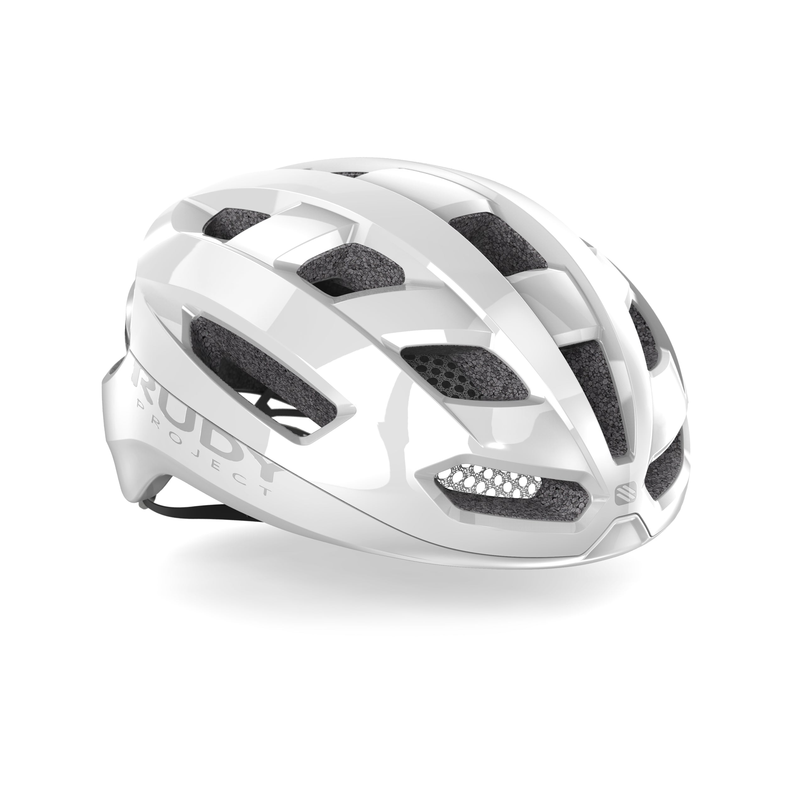 Rudy Project Skudo White Shiny cycling helmet – front view