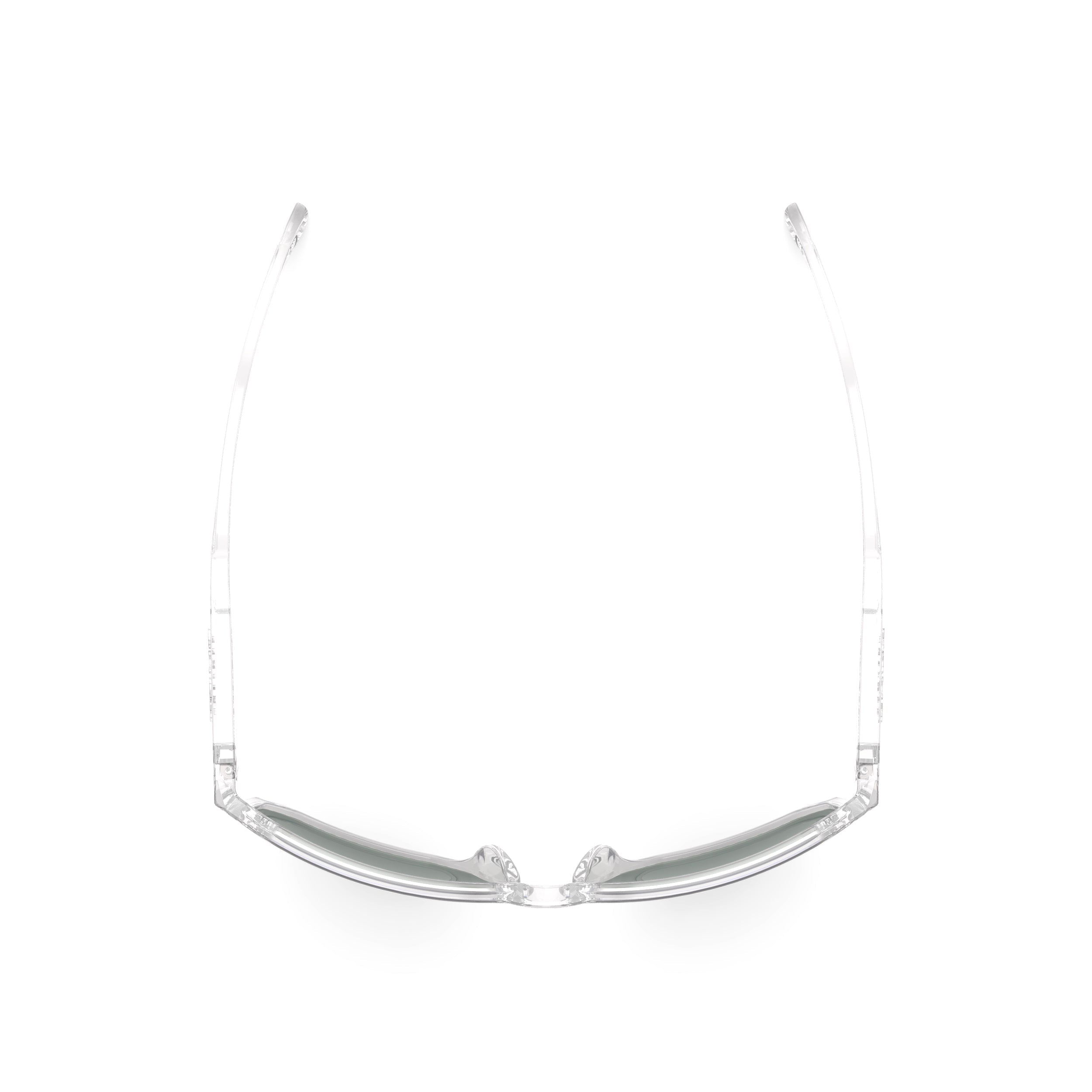 Rudy Project Soundrise Crystal Gloss mirrored multilaser blue hdr performance sunglasses – top view