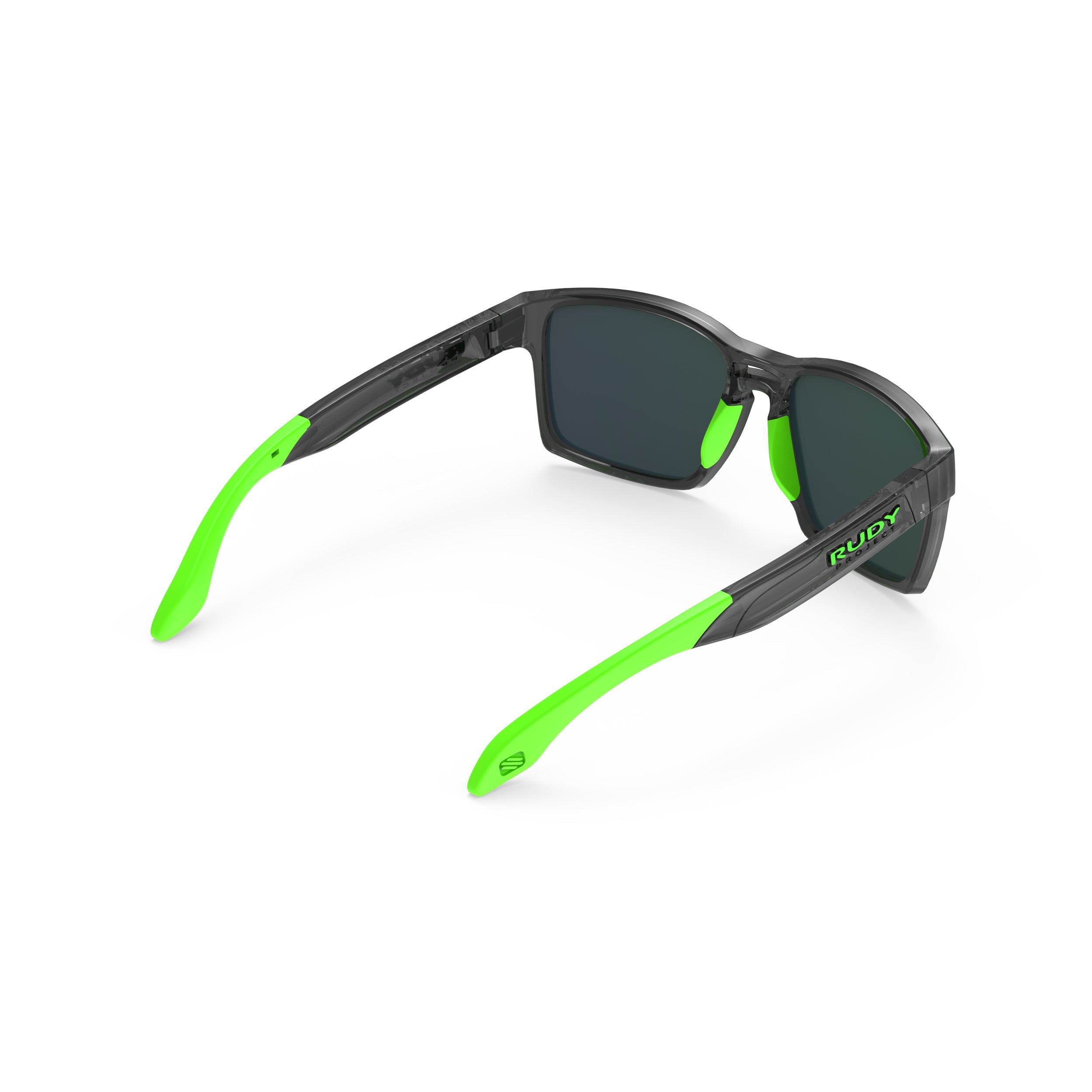 Rudy Project Spinair 57 Crystal Graphite polarized polar 3fx hdr multilaser green performance sunglasses – rear view