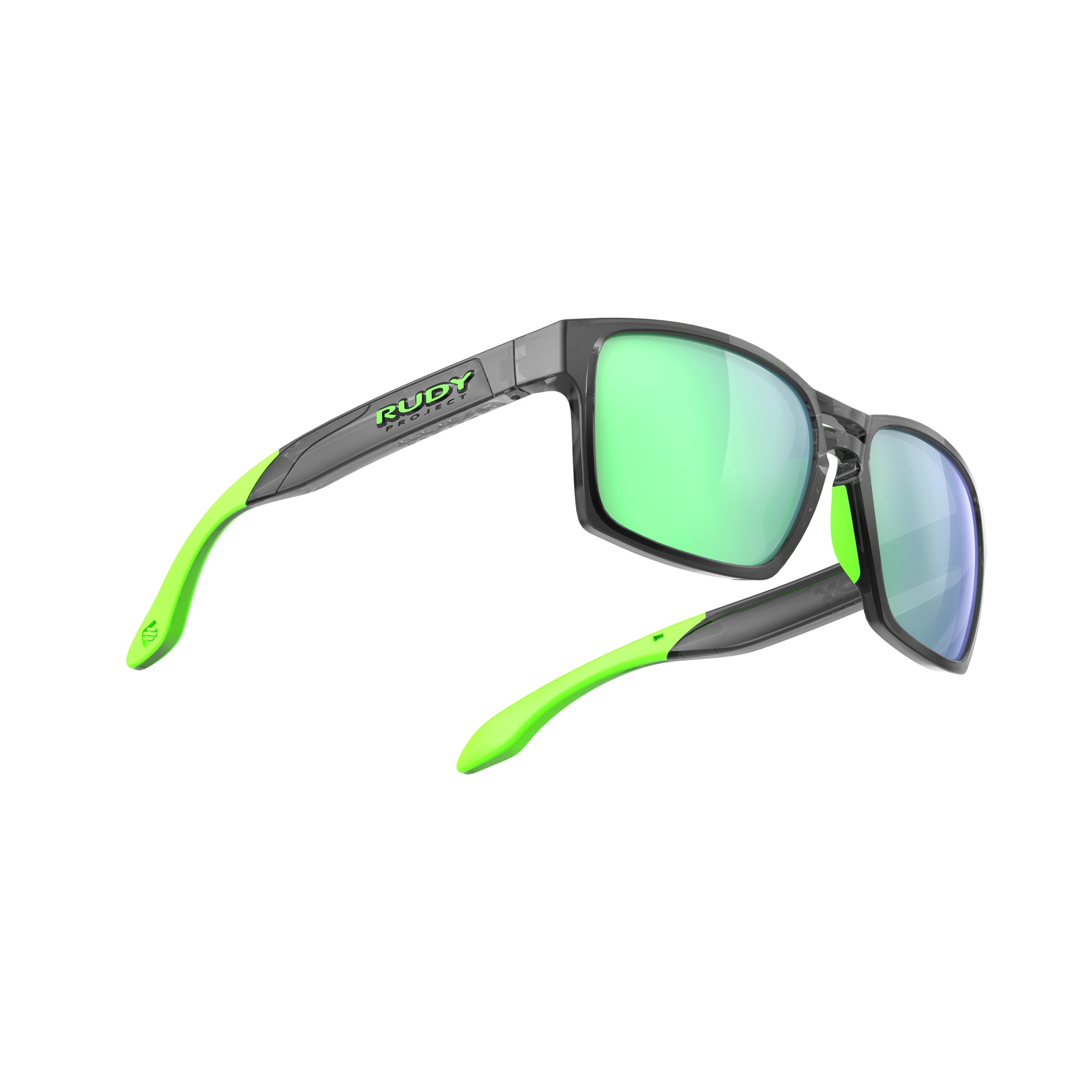 Rudy Project Spinair 57 Crystal Graphite polarized polar 3fx hdr multilaser green performance sunglasses – side view