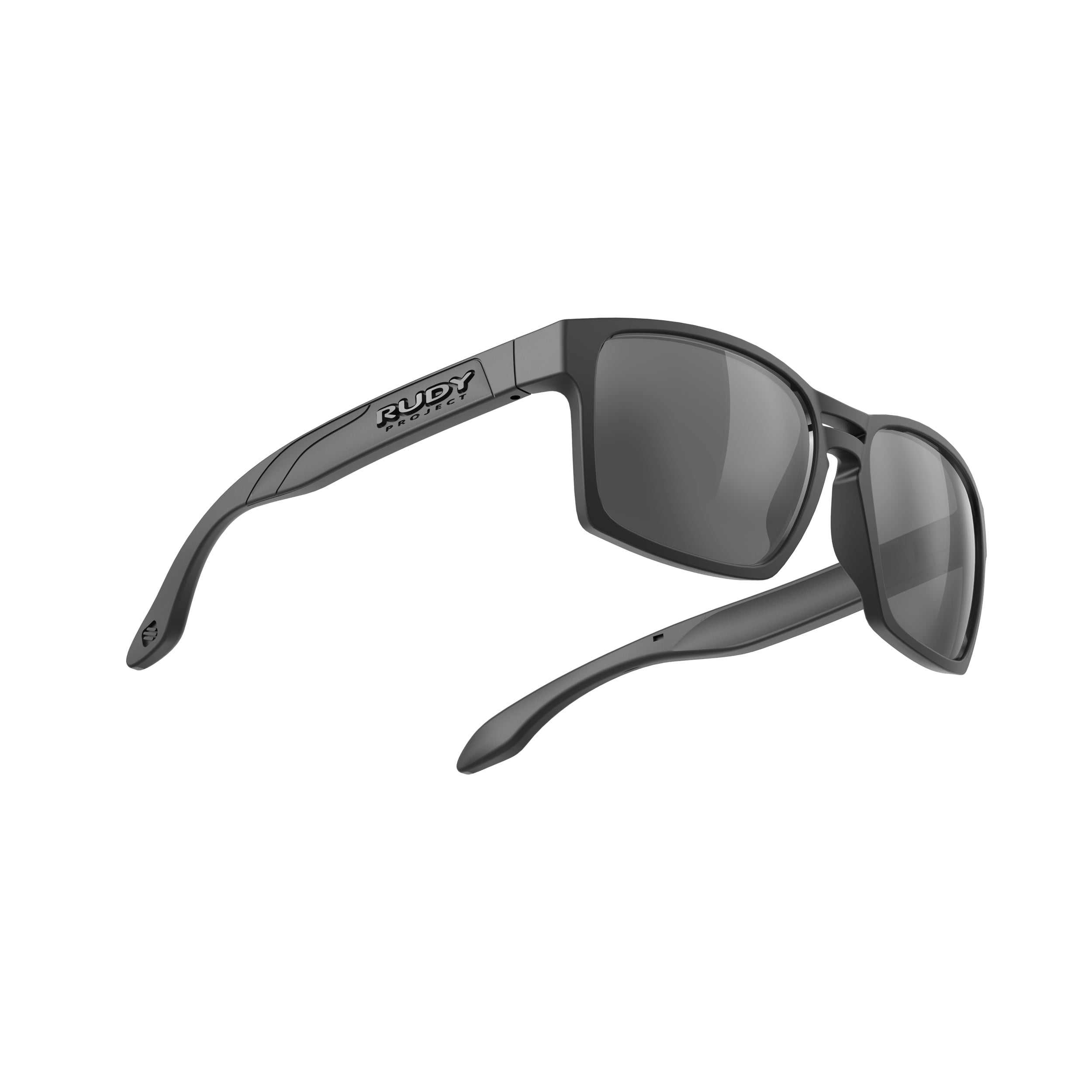 Rudy Project Spinair 57 Matte Black polarized polar 3fx hdr multilaser grey performance sunglasses – side view