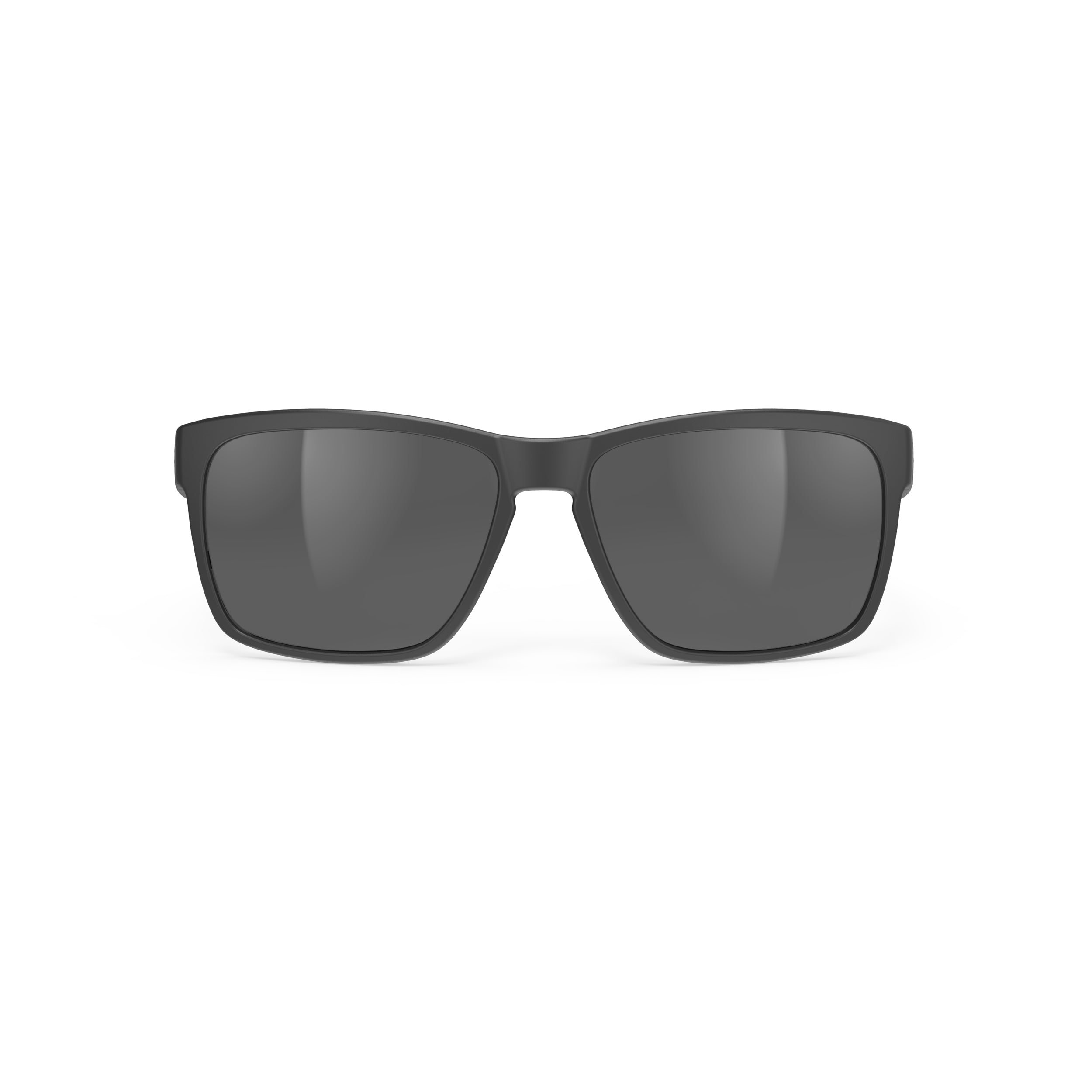 Rudy Project Spinhawk Edge Black Matte polarized polar 3fx hdr multilaser grey performance sunglasses – front view, alternate angle