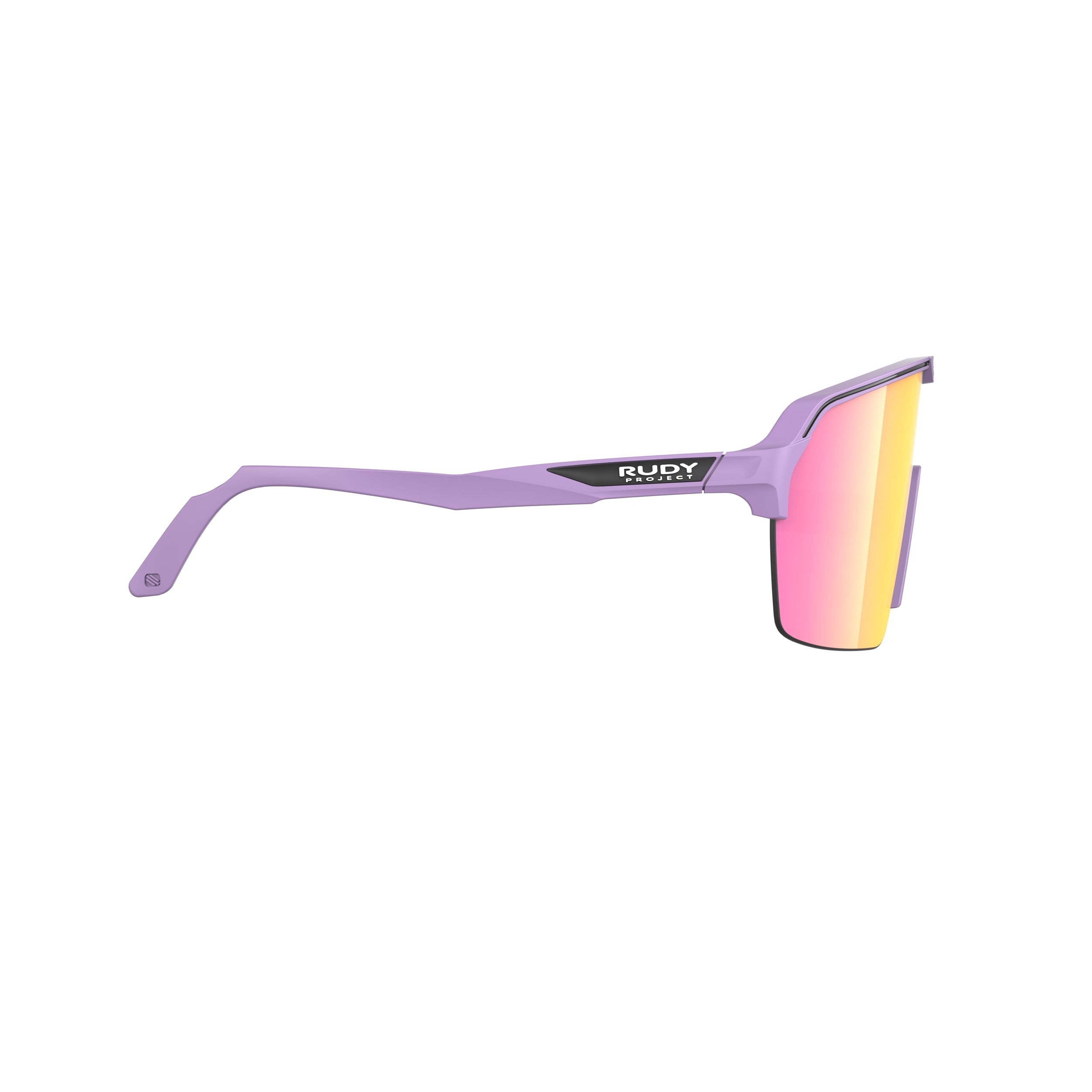 Rudy Project Spinshield Air Lavender Matte Multilaser Sunset Performance Sunglasses – Front View, side view, opposite side