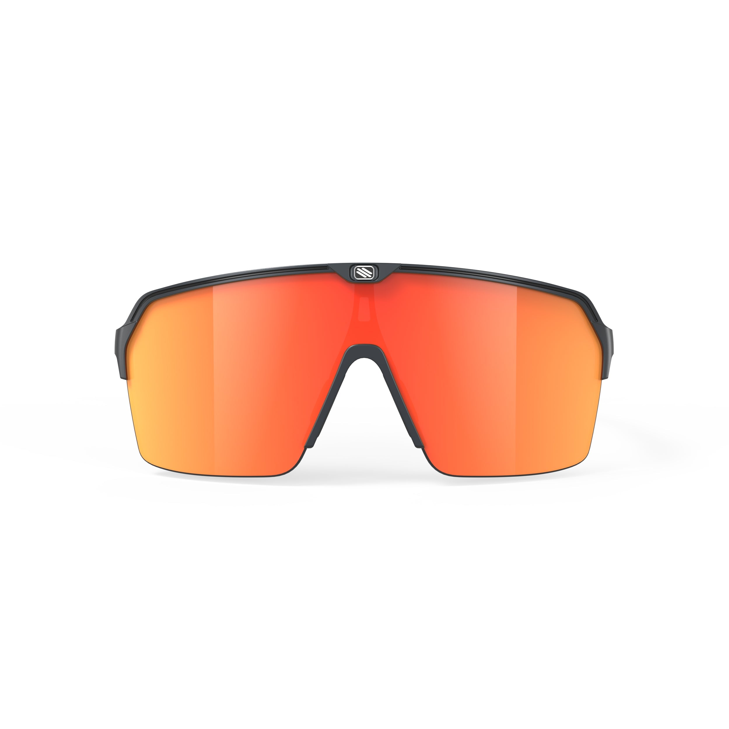 Rudy Project Spinshield Air Metal Titanium Matte Photochromic Orange Performance Sunglasses – Front View, front view, alternate angle