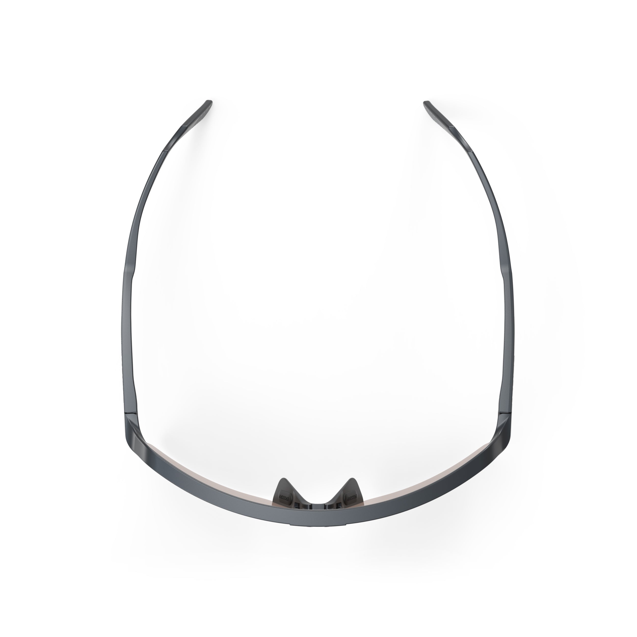 Rudy Project Spinshield Air Metal Titanium Matte Photochromic Orange Performance Sunglasses – Front View, top view