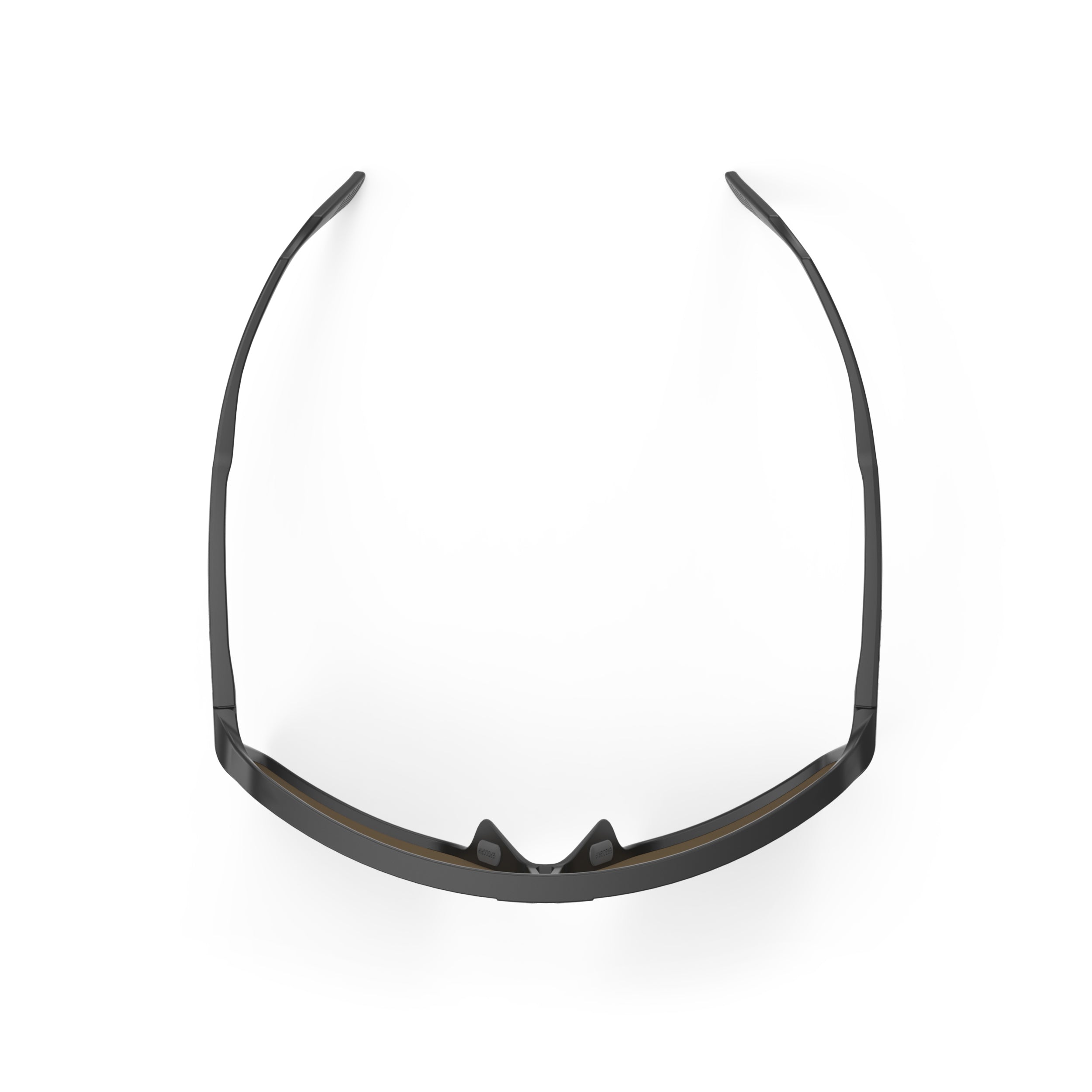 Rudy Project Spinshield Black Matte Multilaser Blue Performance Sunglasses – Front View, top view
