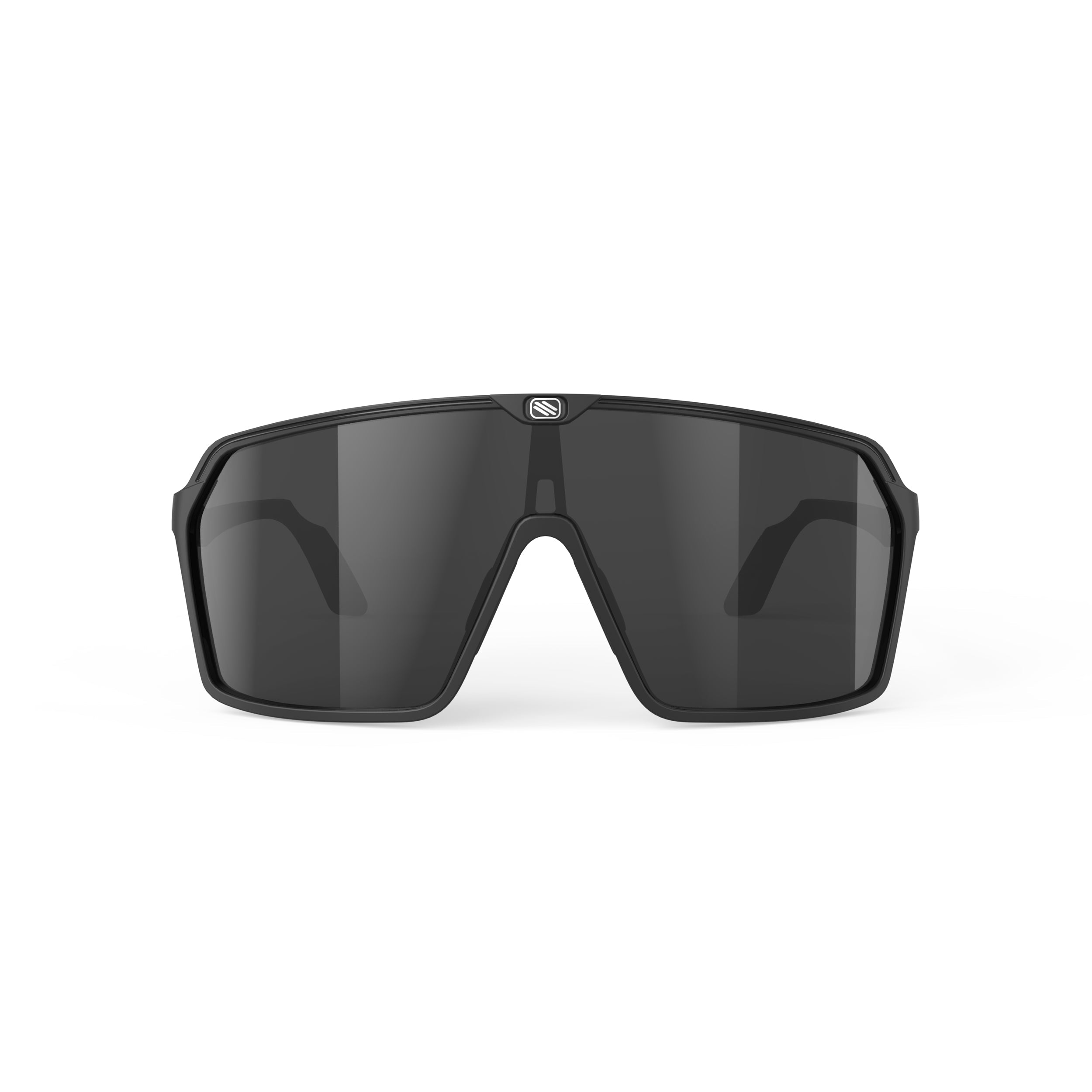 Rudy Project Spinshield Black Matte Smoke Performance Sunglasses – Front View, front view, alternate angle