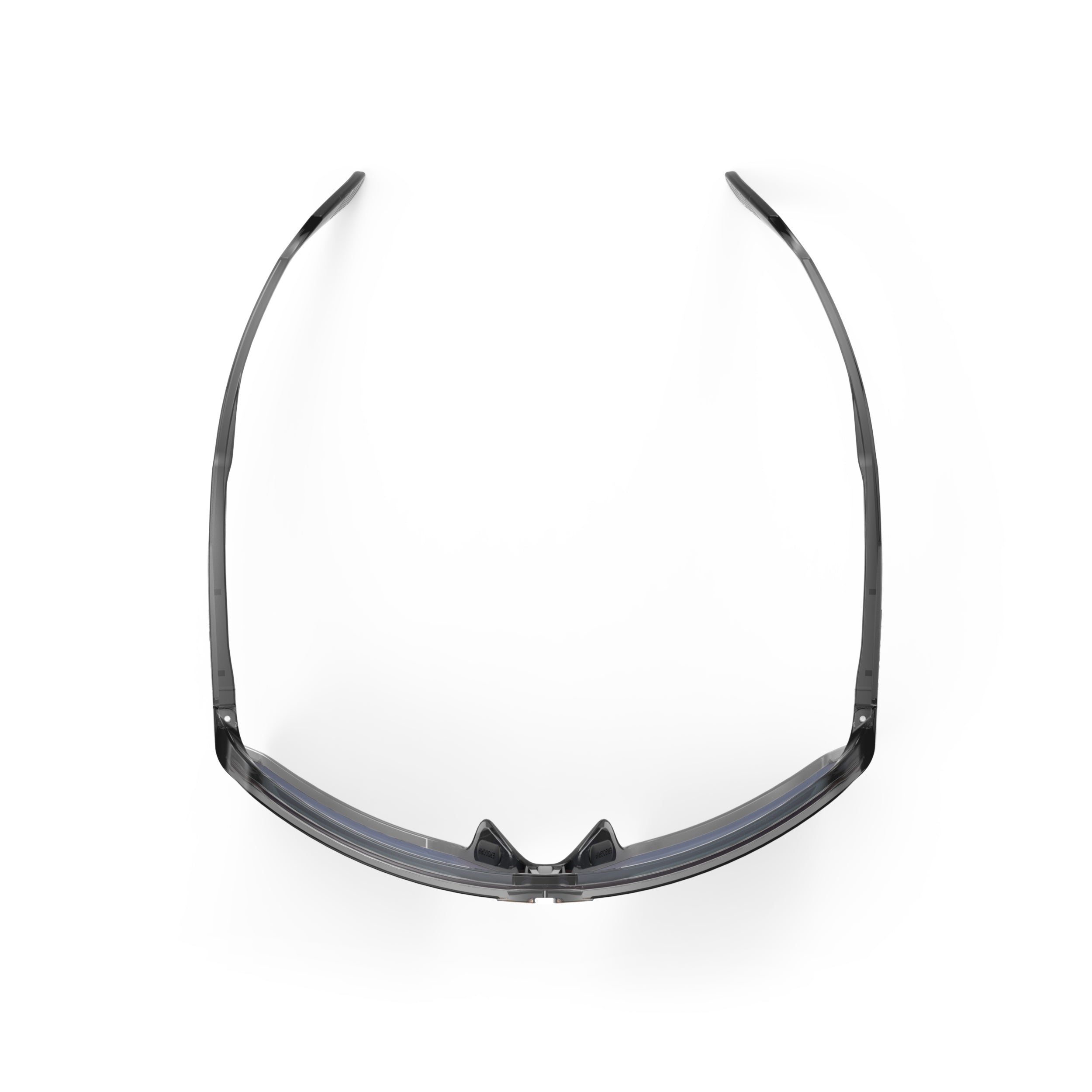 Rudy Project Spinshield Crystal Ash Multilaser Sunset Performance Sunglasses – Front View, top view