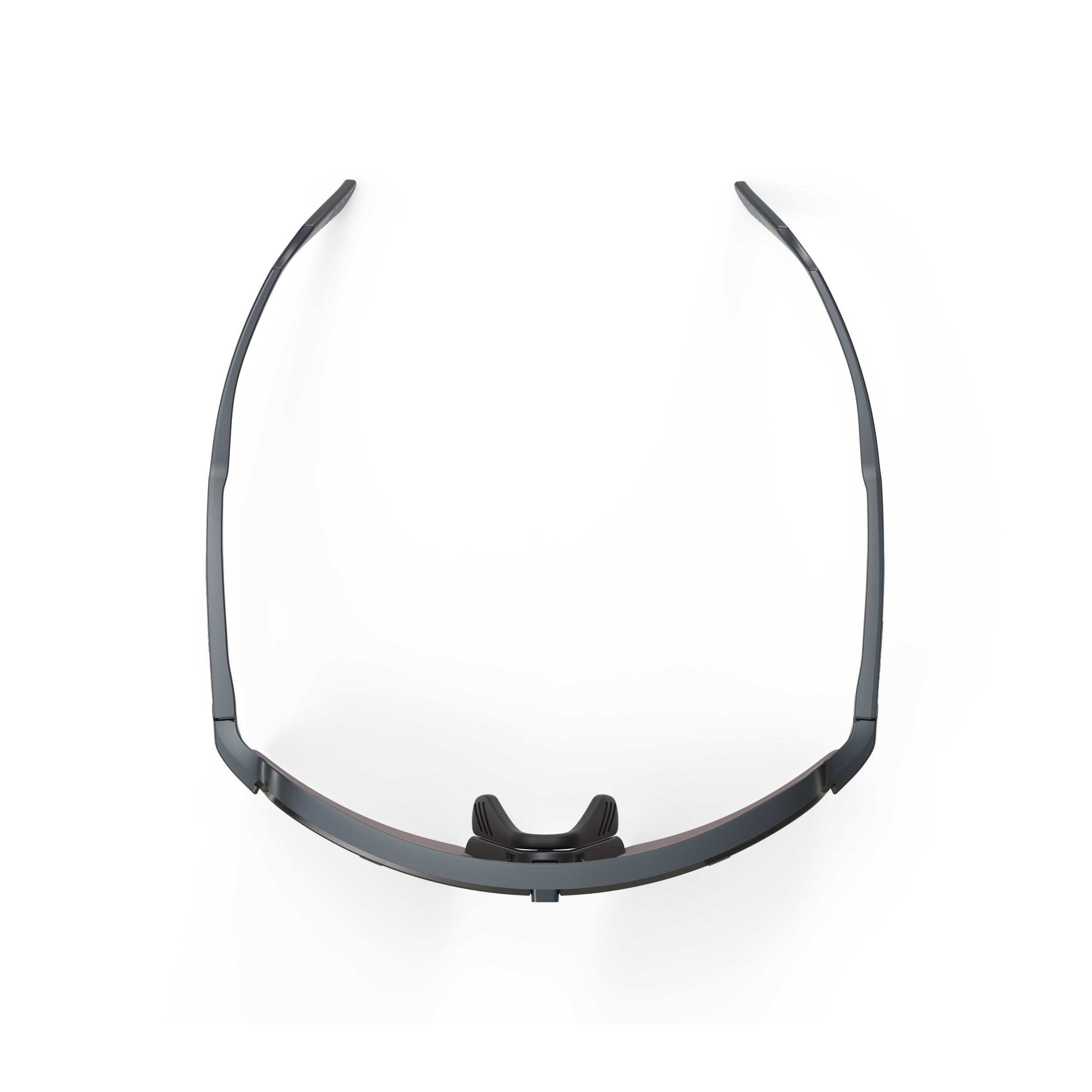 Rudy Project Spinshield Pro Metal Titanium Matte Mirrored Multilaser Orange Performance Sunglasses – top view