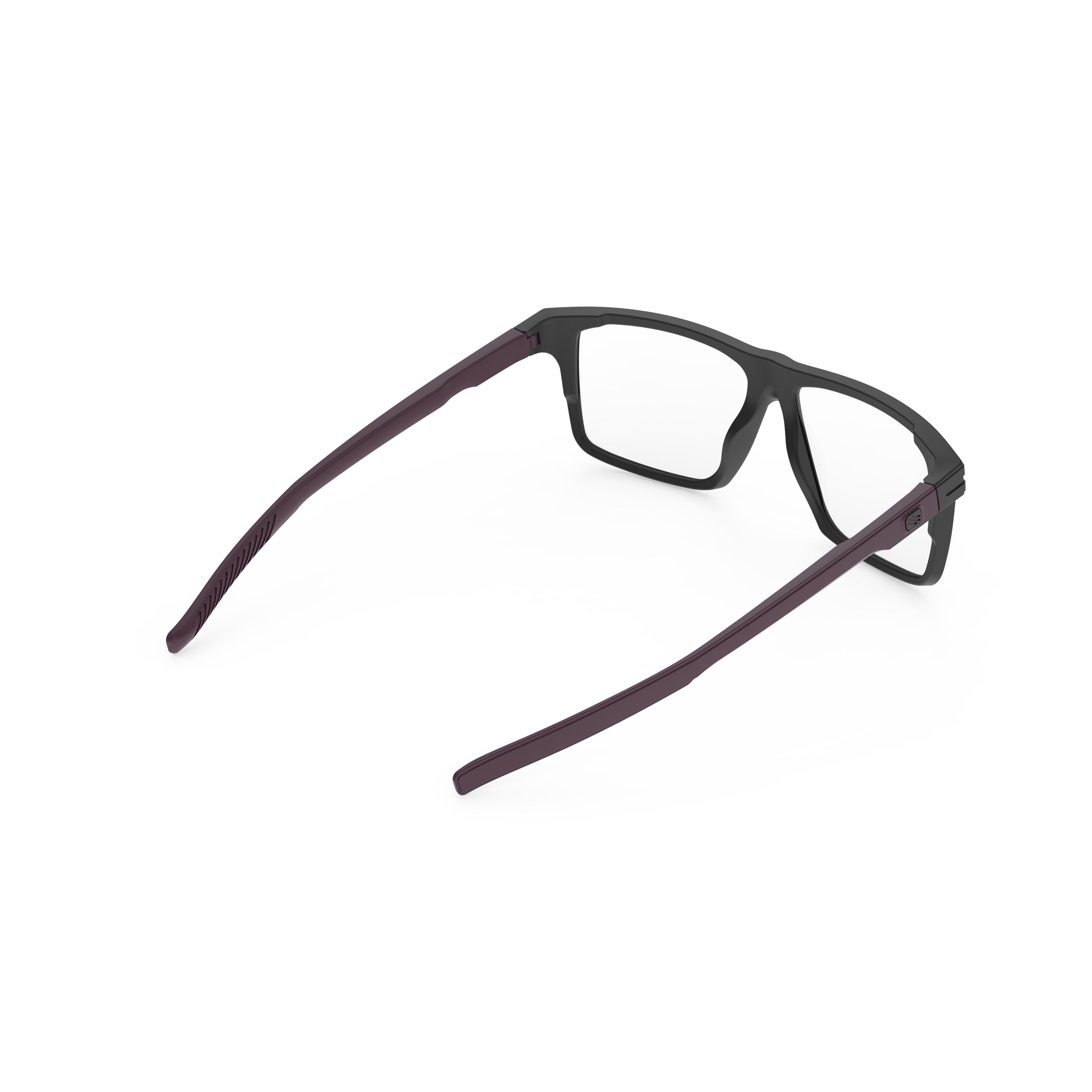 Rudy Project Stellar Black Cabernet Matte prescription sports glasses – rear view